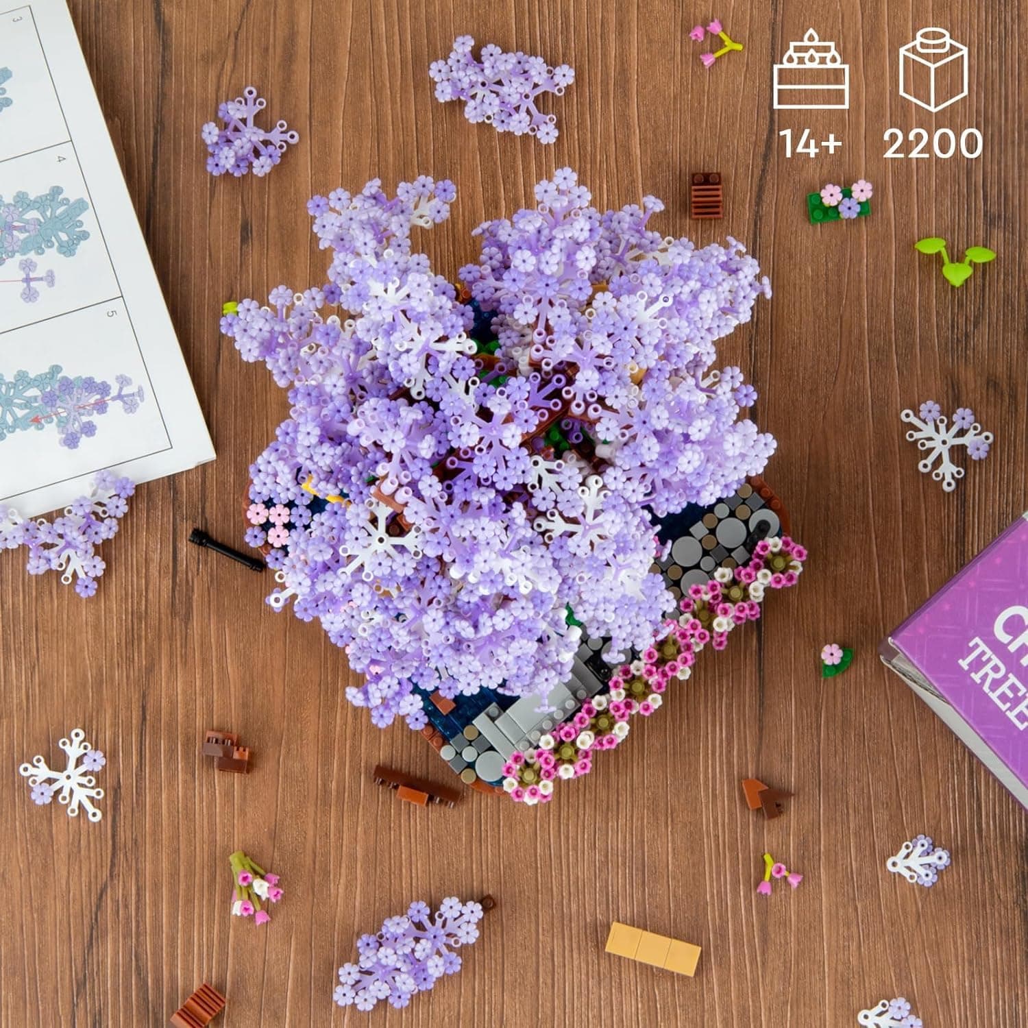 Vziimo Cherry Blossom Bonsai Tree Building Set thumbnail 4