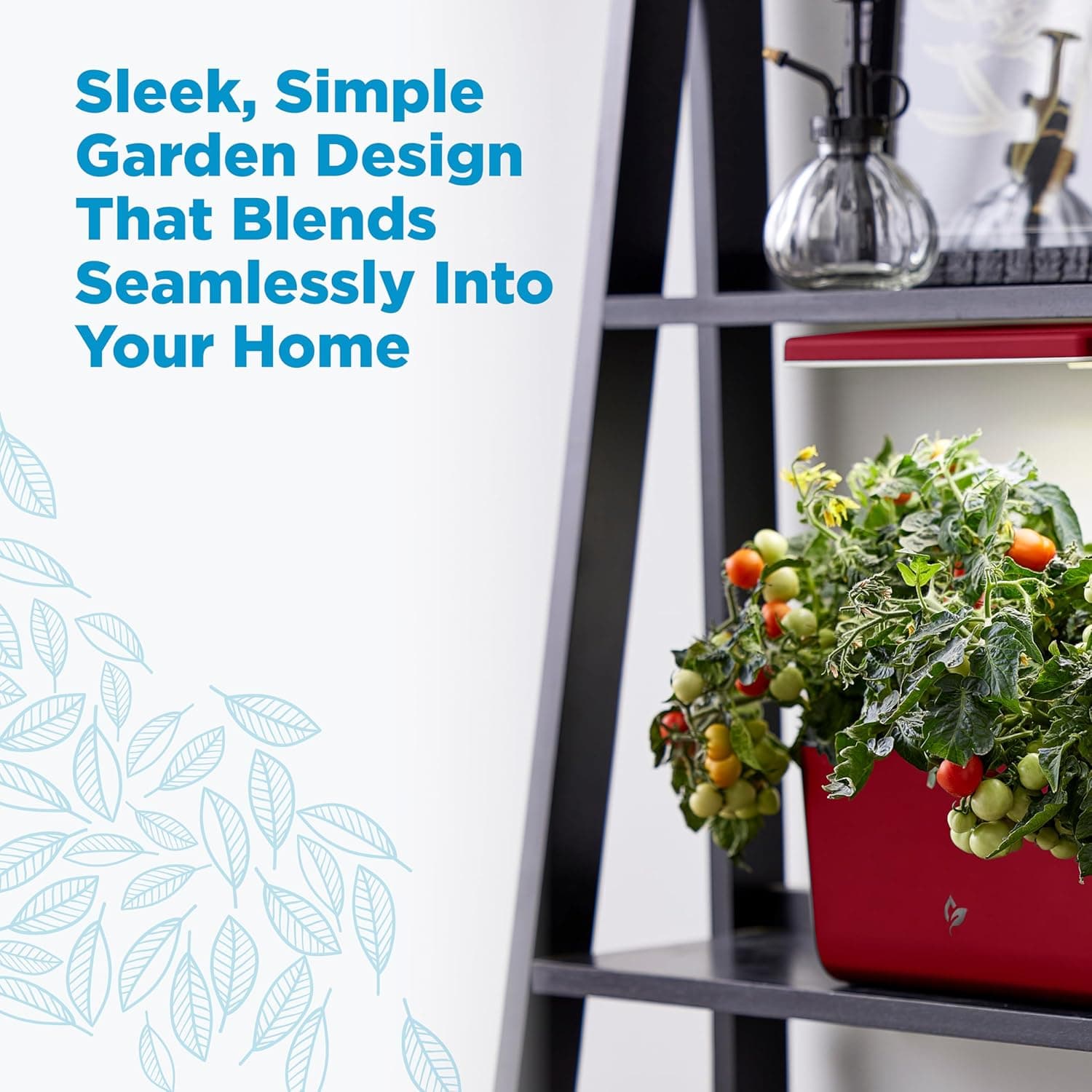 AeroGarden Harvest Lite in Cherry Red, Soil-Free Indoor Hydroponic Garden with LED Grow Light for Year-Round Gardening of up to 6 Herbs and Vegetables : Patio, Lawn &amp; Garden thumbnail 3