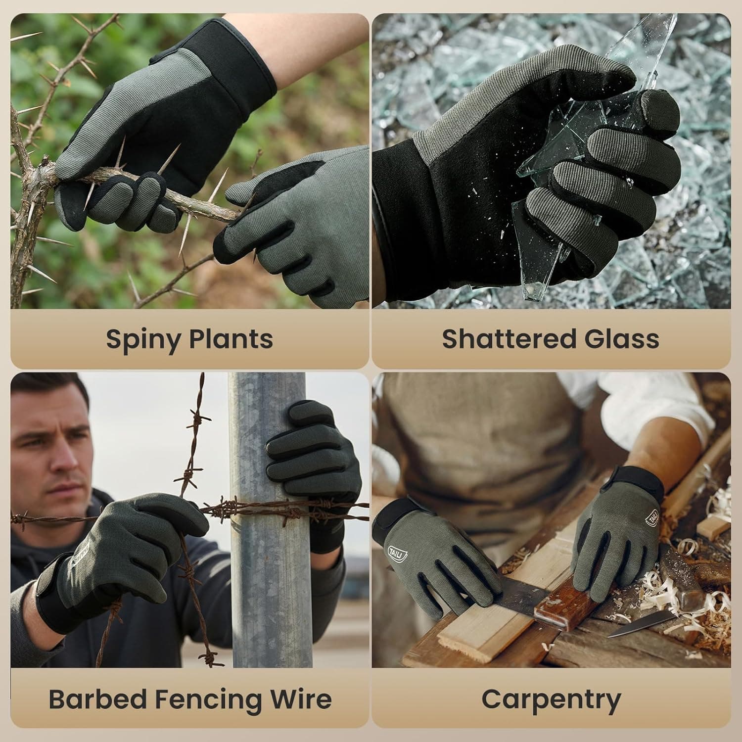 TAILI Level 2 Needlestick Level 5 Puncture Resistant Work Gloves thumbnail 3