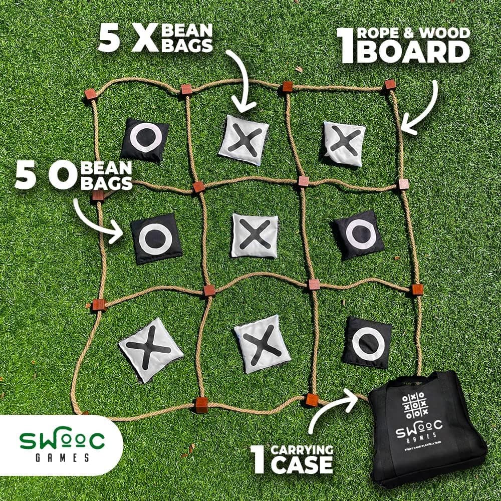 Swooc Games Giant Tic Tac Toe Game - Outdoor All Weather thumbnail 4