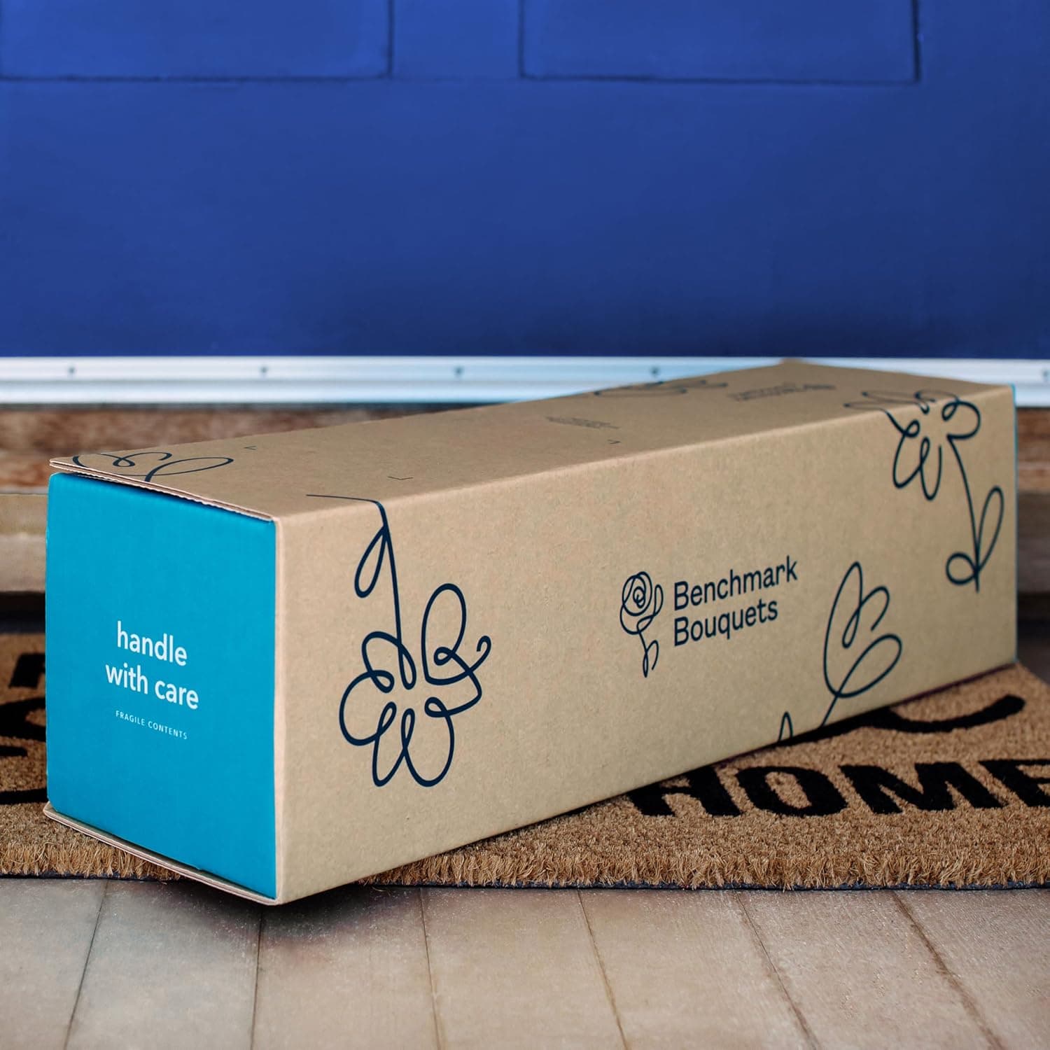 Benchmark Bouquets Rainbow Tulips with Glass Vase thumbnail 5