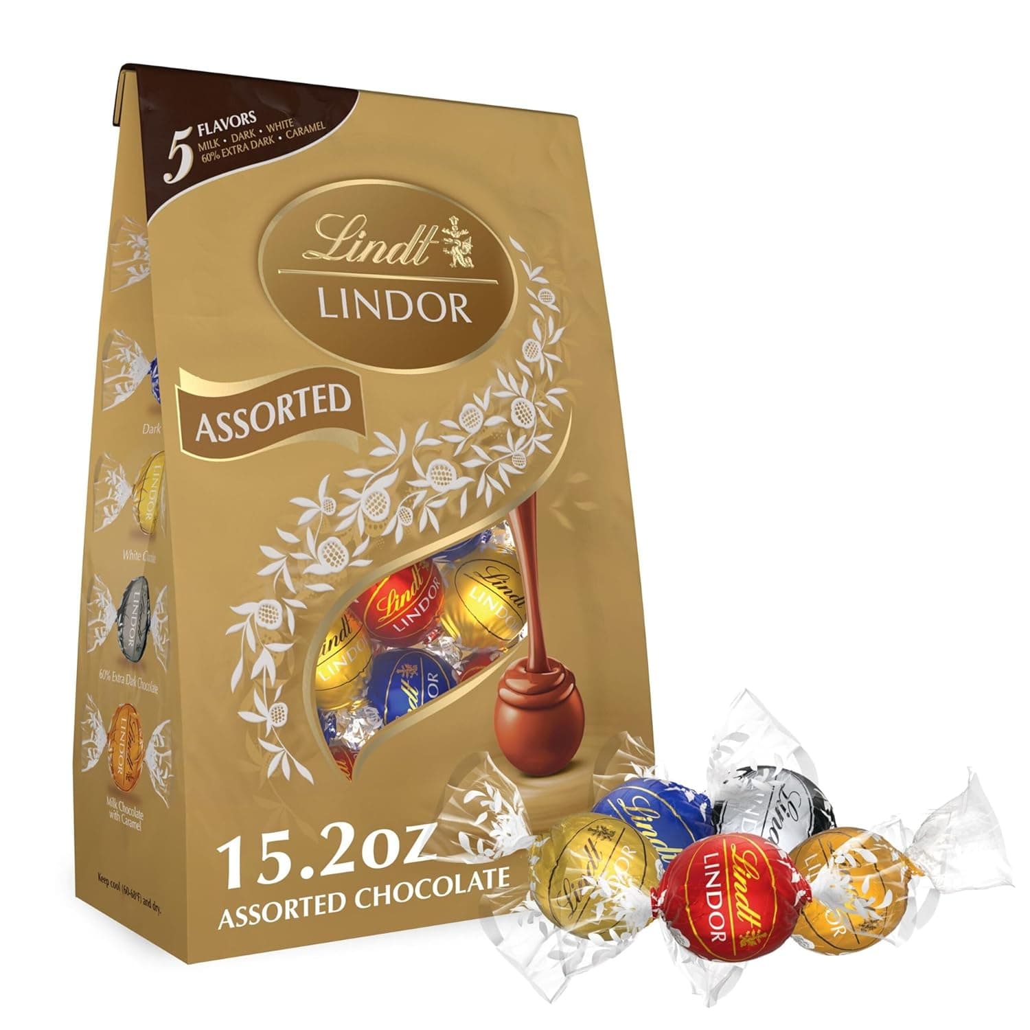 Lindt LINDOR Assorted Chocolate Candy Truffles image 1