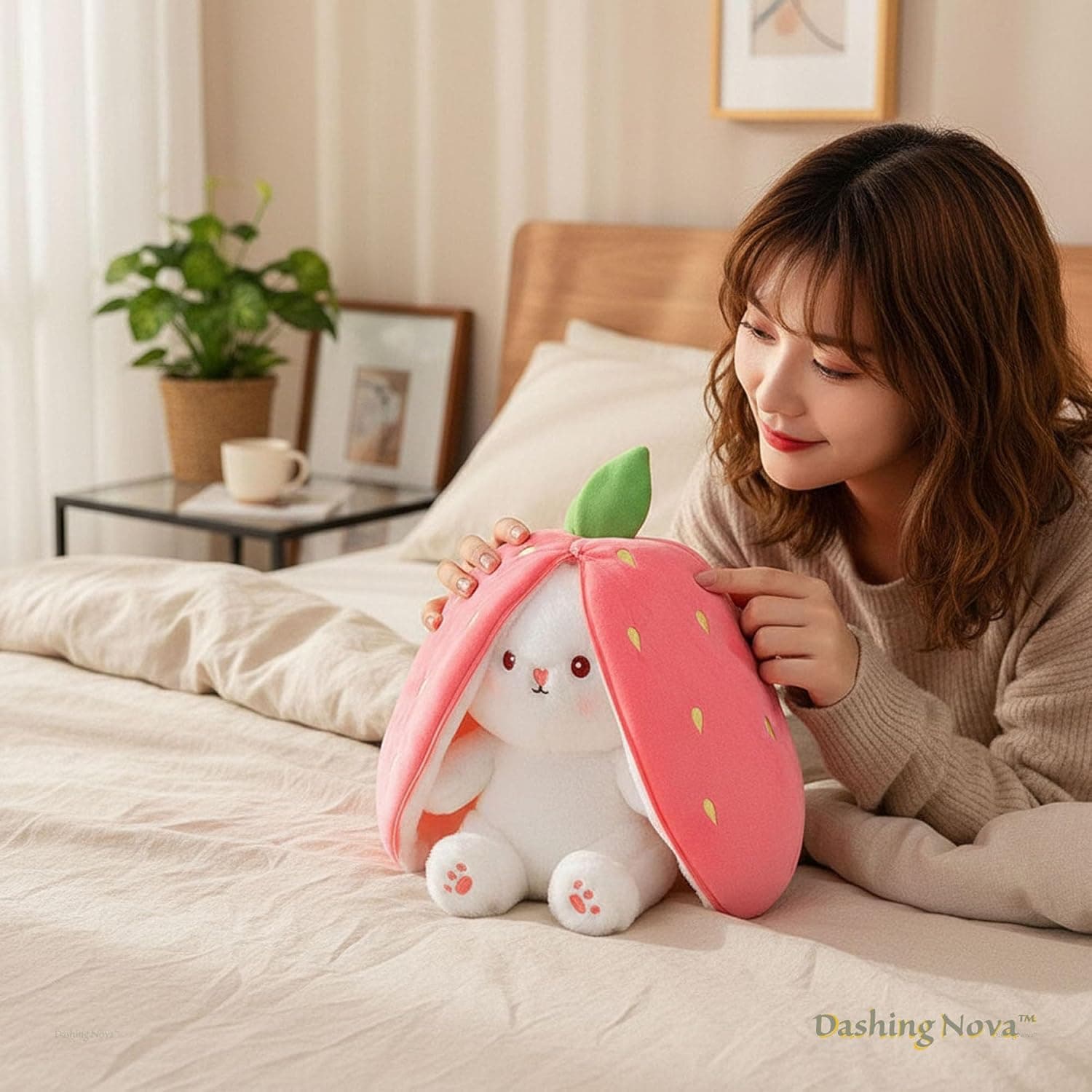 Dashing Nova Strawberry Bunny Plush Toy thumbnail 5