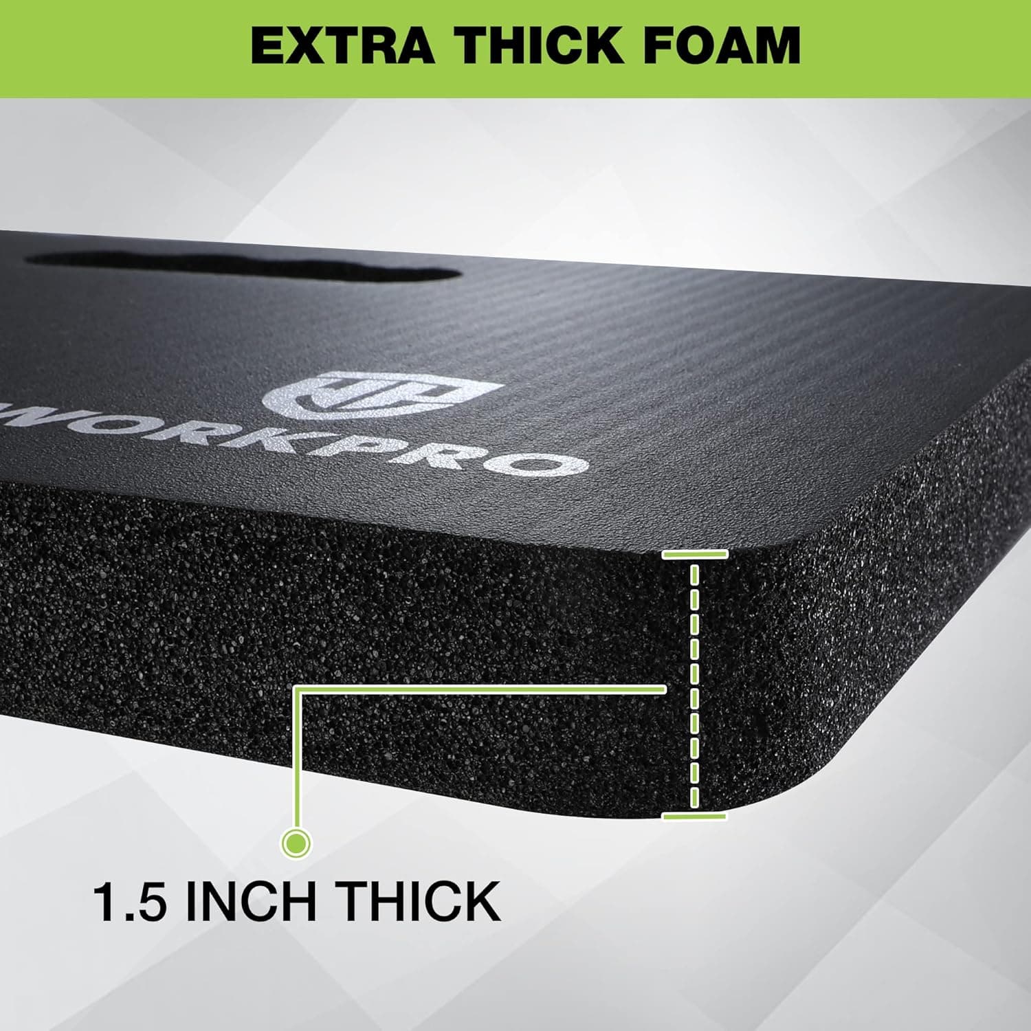 WORKPRO Extra Thick Kneeling Pad, Soft Foam Cushioning for Knee, Large Foam Kneeler Mat for Gardening, Bathing Baby, Workout Supplies, 17.5 x 11 x 1.5 in, Black : Tools &amp; Home Improvement thumbnail 3
