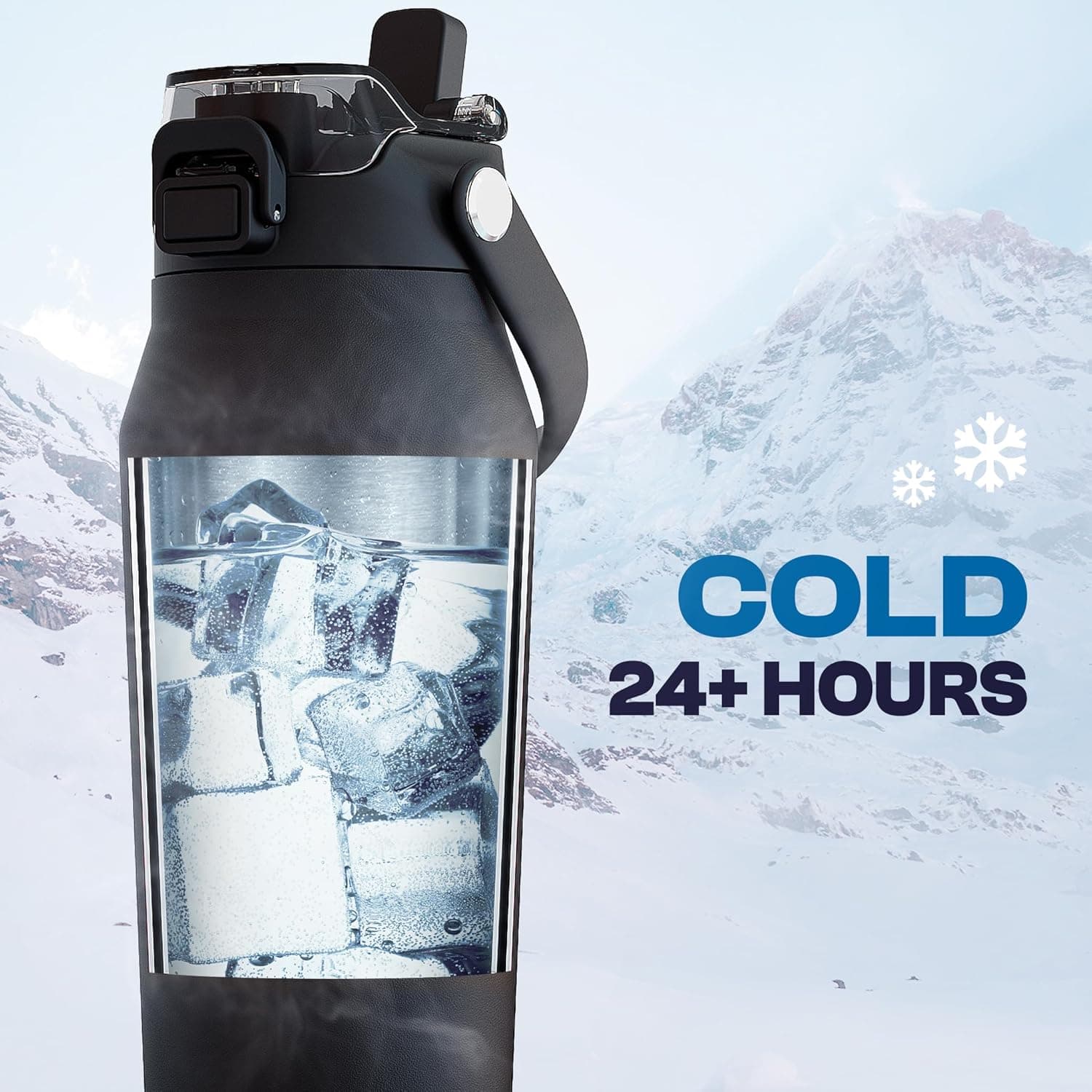 Frost Buddy 24oz Insulated Water Bottle with Straw &amp; Chug Lid | Leak-Proof Stainless Steel | 24-Hours Cold | Sweat-Proof, Cup Holder Friendly | Ideal for Gym, Travel, Sports &amp; Everyday Hydration : Sports &amp; Outdoors thumbnail 5