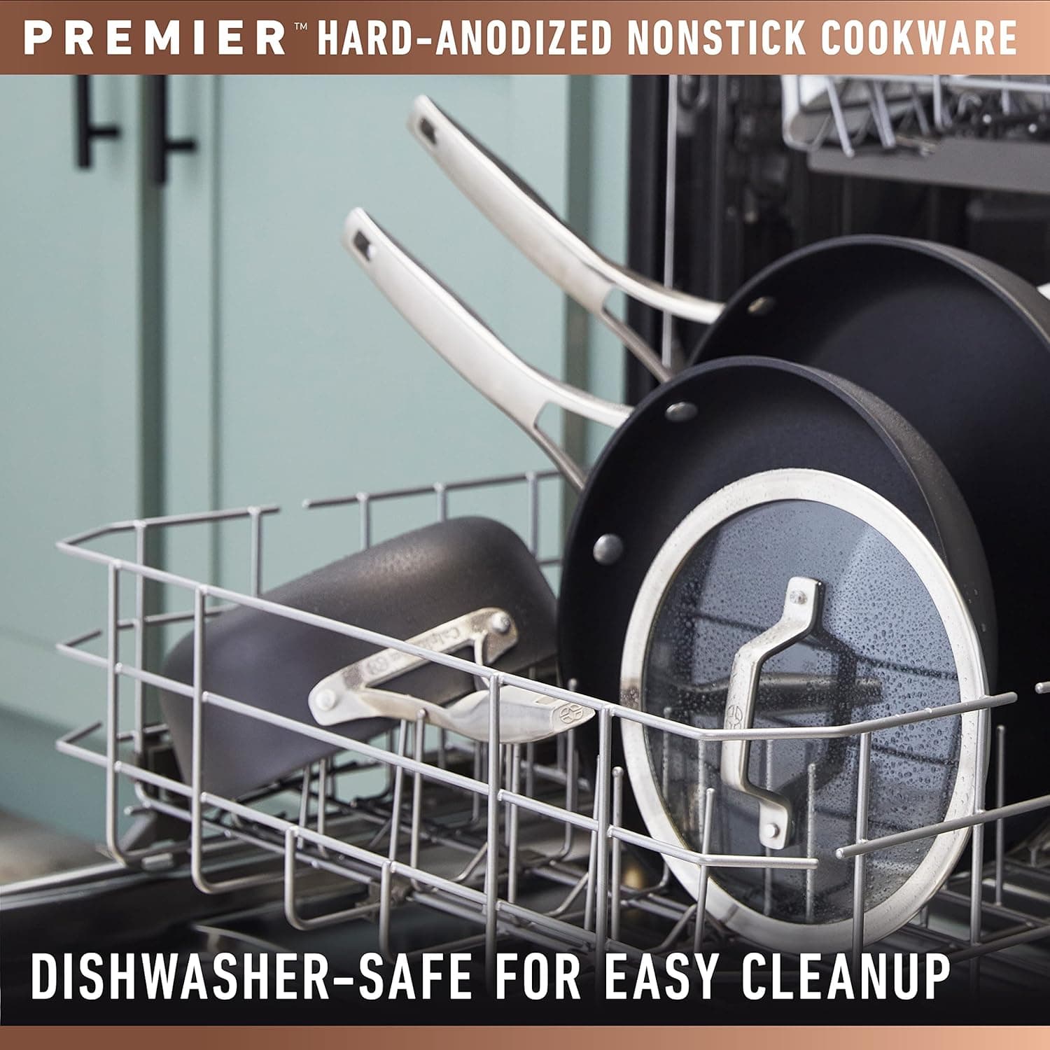 Calphalon Premier Hard-Anodized Nonstick Cookware 11-Piece Pots and Pans Set Dishwasher and Oven Safe with MineralShield Nonstick Technology Durable and Versatile Kitchen Cookware: Home &amp; Kitchen thumbnail 4