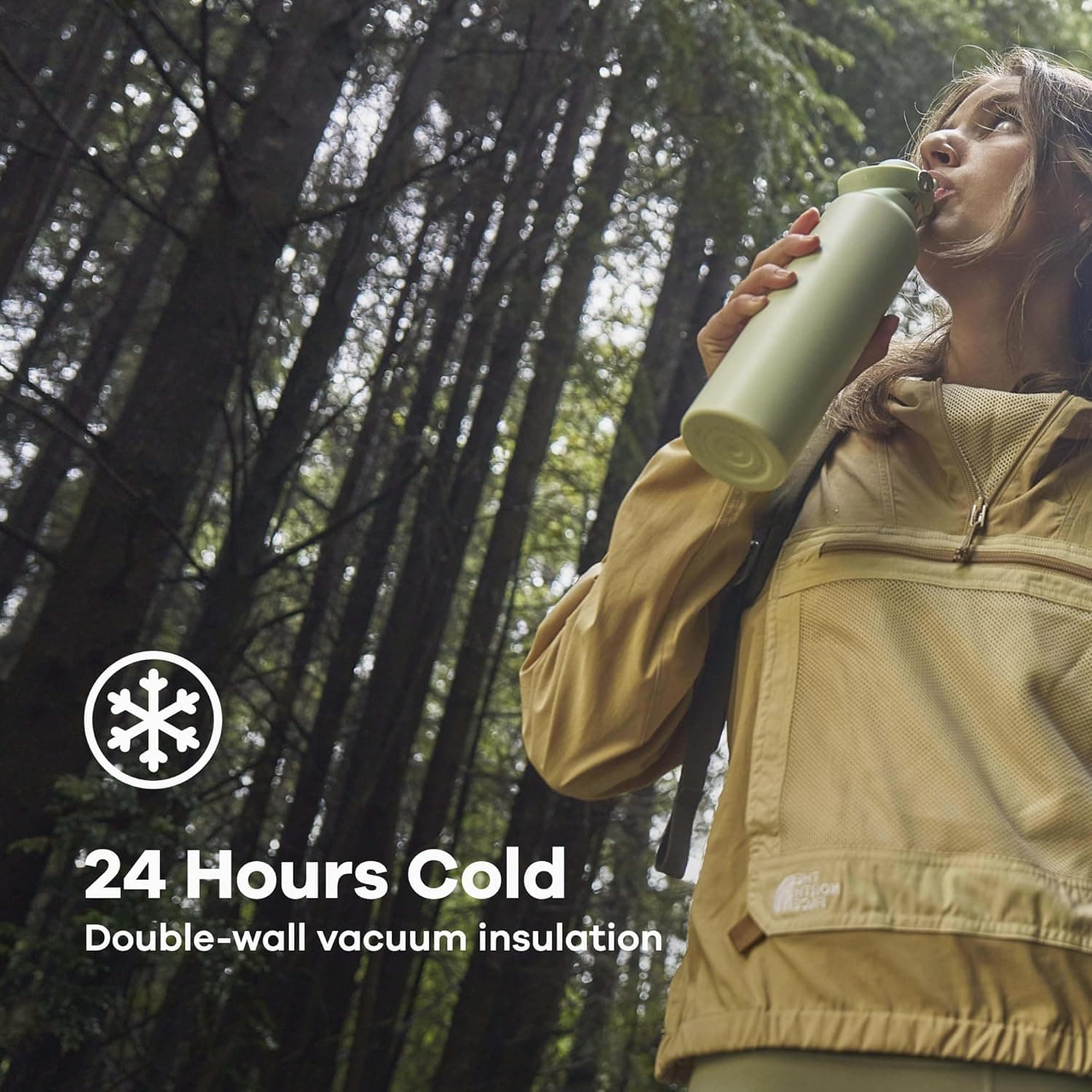 Hydro Flask Water Bottle - Reef Pink 24 oz thumbnail 5