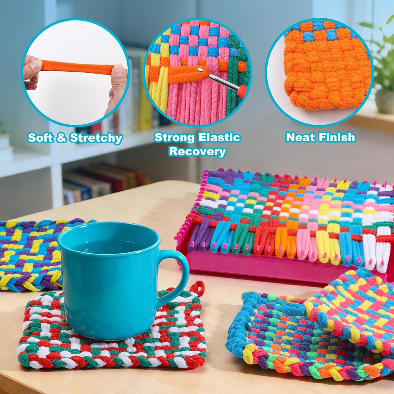 DDAI Weaving Loom Craft Kit for Kids Ages 6-12 thumbnail 2