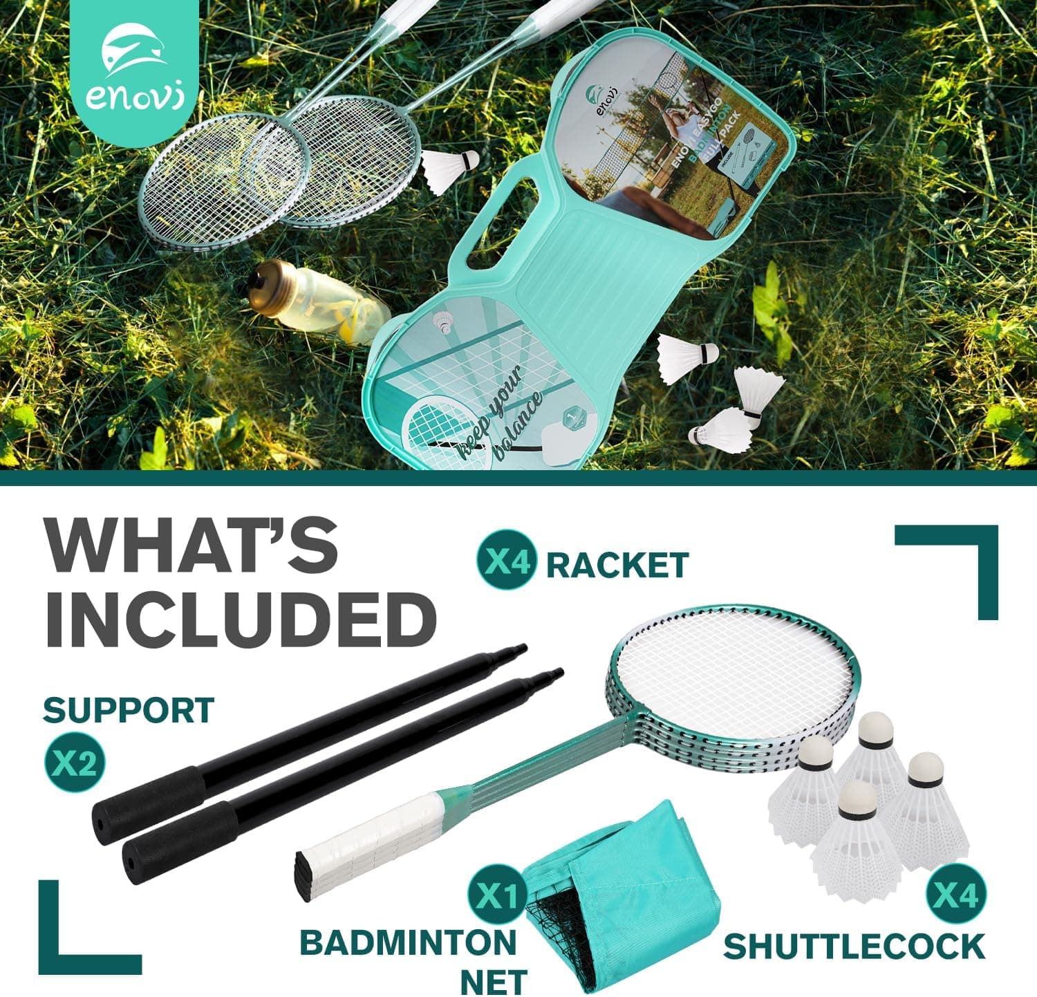 ENOVI EasyGo Badminton Set thumbnail 2
