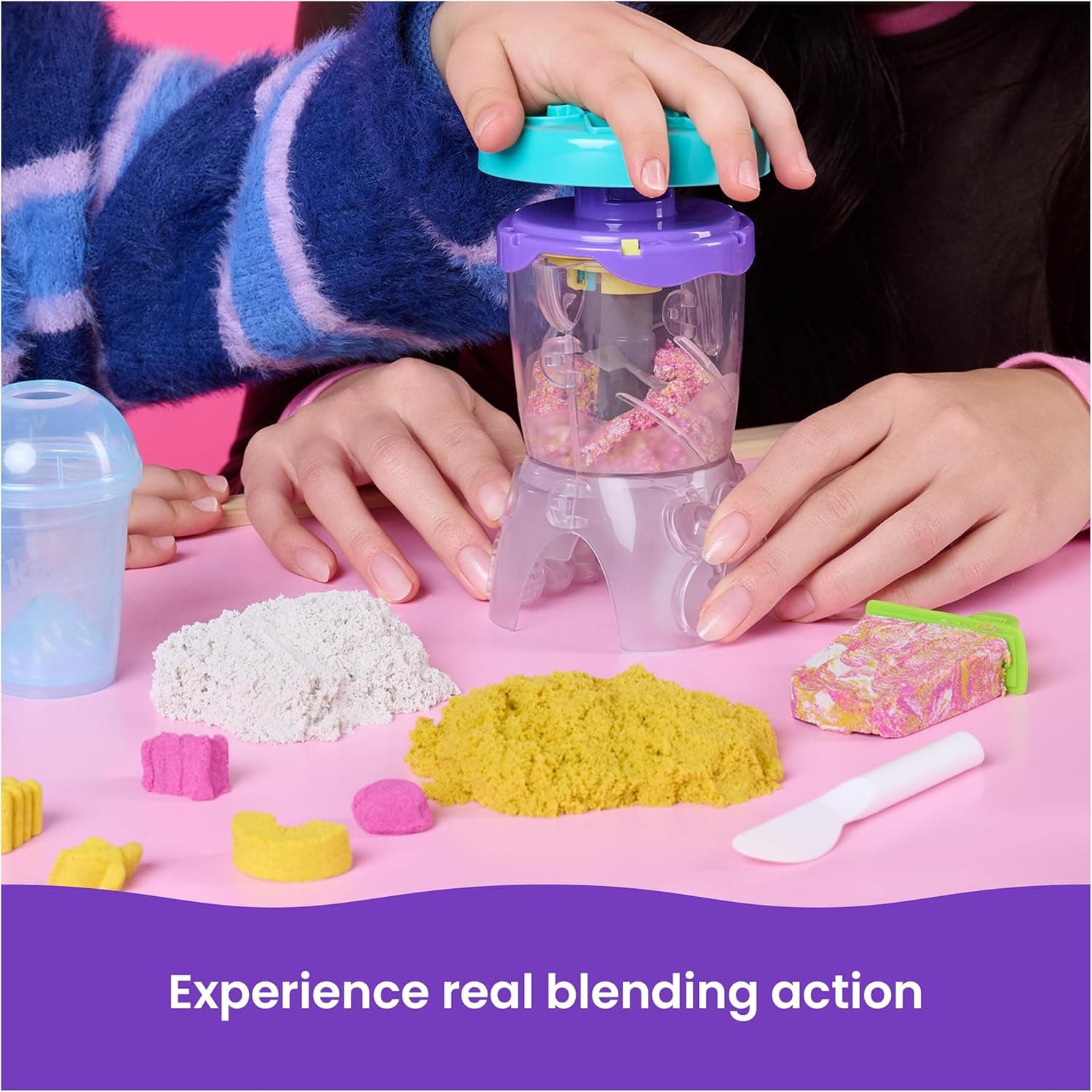 Kinetic Sand Smoothie Mixer Playset thumbnail 3