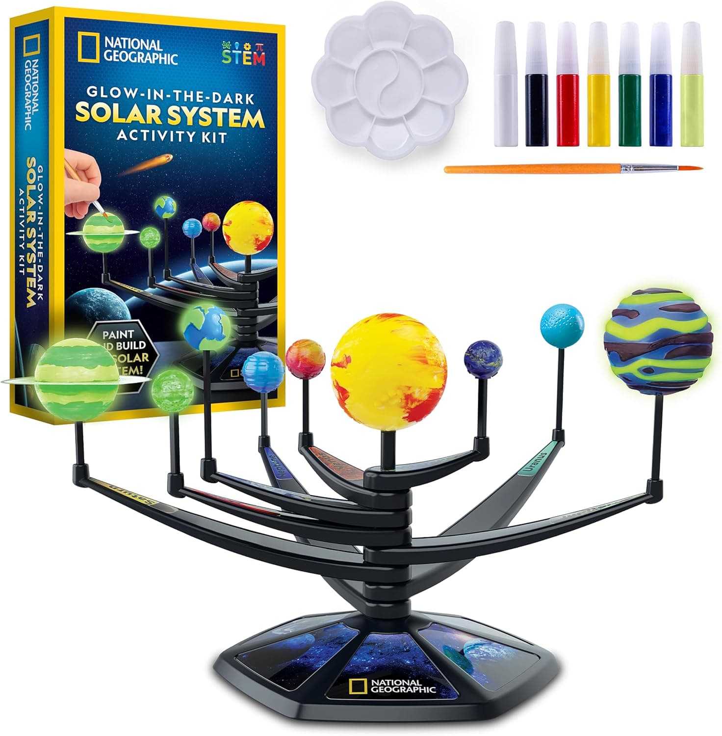 National Geographic Glow-in-the-Dark Solar System Model Kit image 1