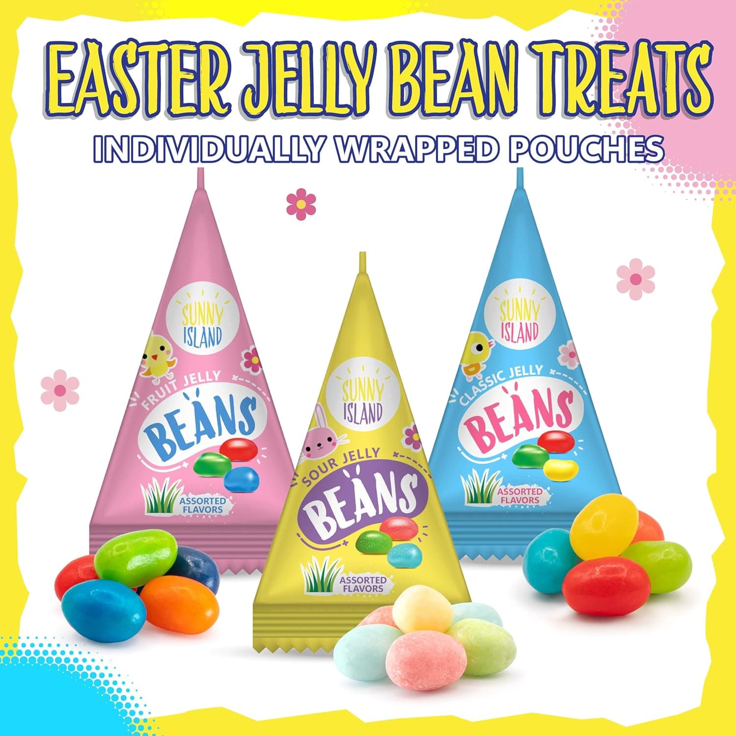 Jelly Beans 18 Mini Packs - Easter Candy Individually Wrapped thumbnail 3