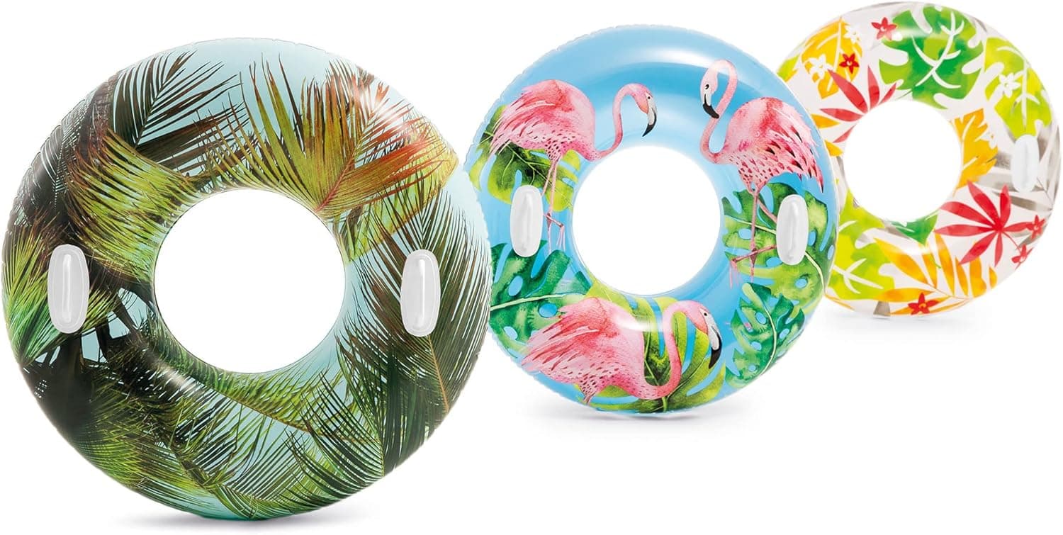 Intex Groovy Color Inflatable Tropical Flower Pool Float thumbnail 4