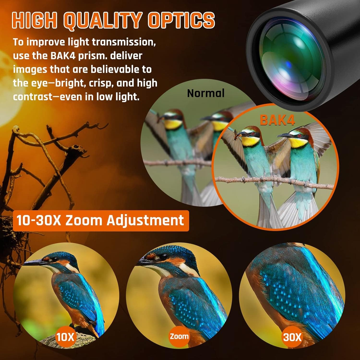 10-30x50 Zoom Binoculars for Adults thumbnail 4