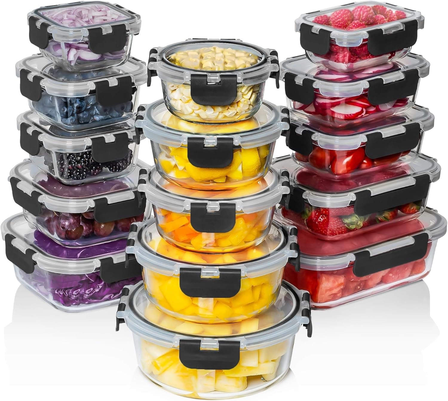 Razab 30 PC Glass Food Storage Containers with Lids — Spring Gift Ideas gift idea