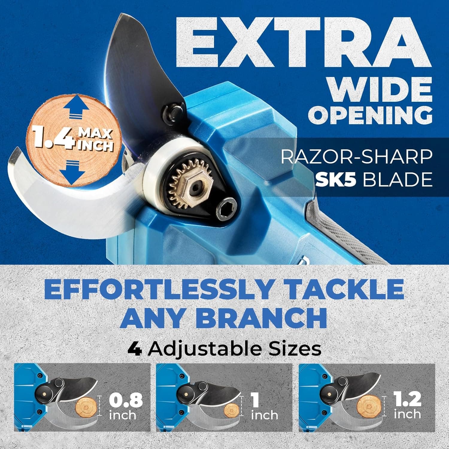 Dong Cheng Professional Electric Pruning Shears with 4-Level Adjustment thumbnail 2