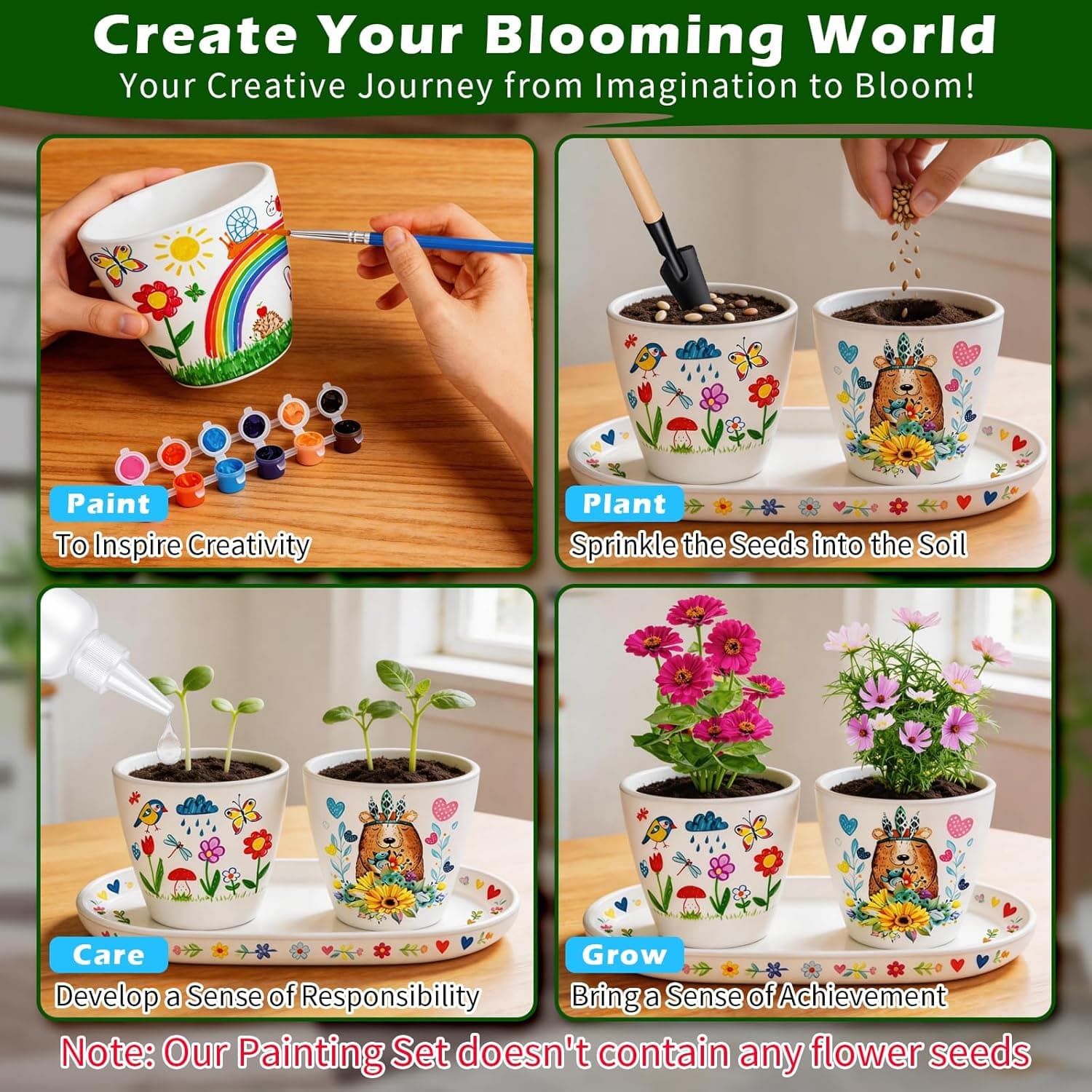 Hysagtek Paint & Plant Flower Growing Kit thumbnail 3