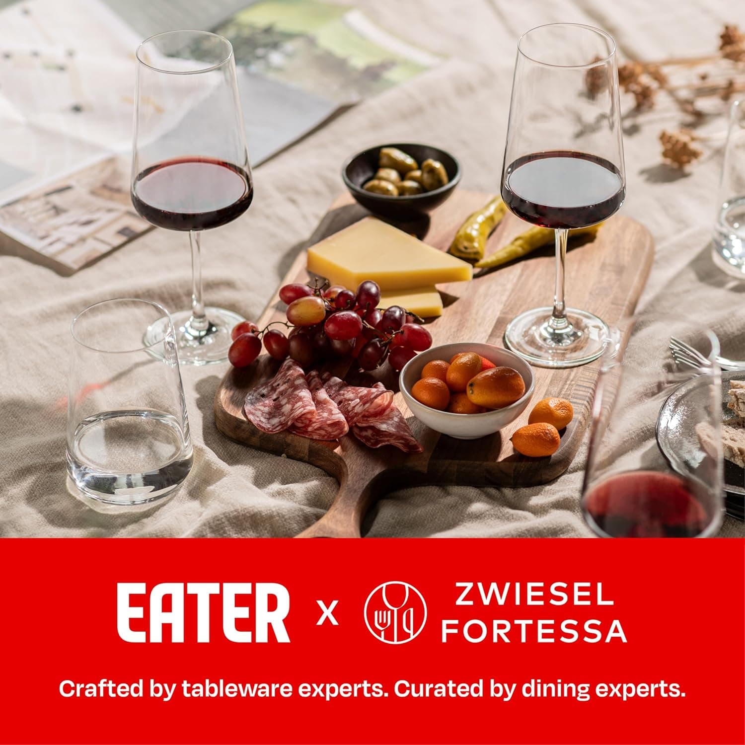 Eater x Zwiesel Fortessa Modus Crystal Glass, 17 Ounce Red Wine (Set of 8), Clear : Health &amp; Household thumbnail 3