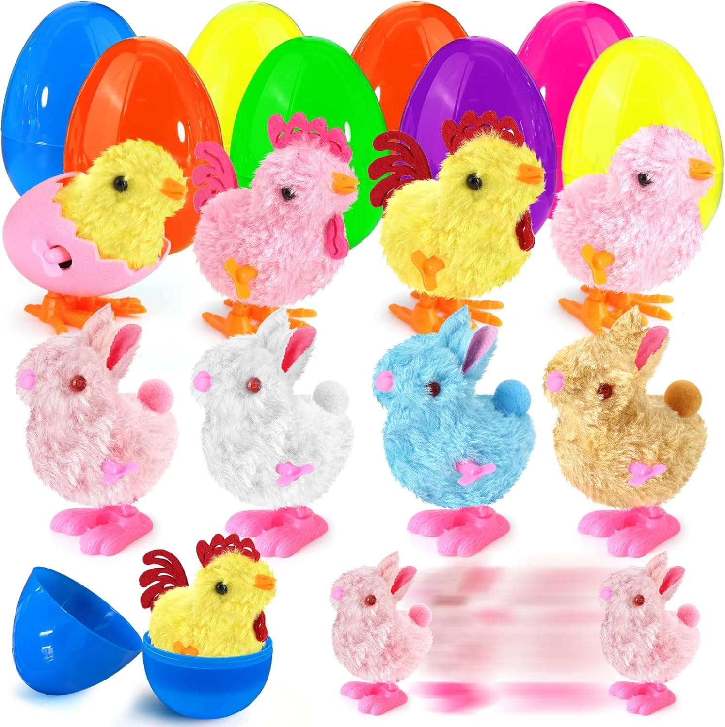 Easter Basket Stuffers for Kids - Jumbo Eggs with Toys