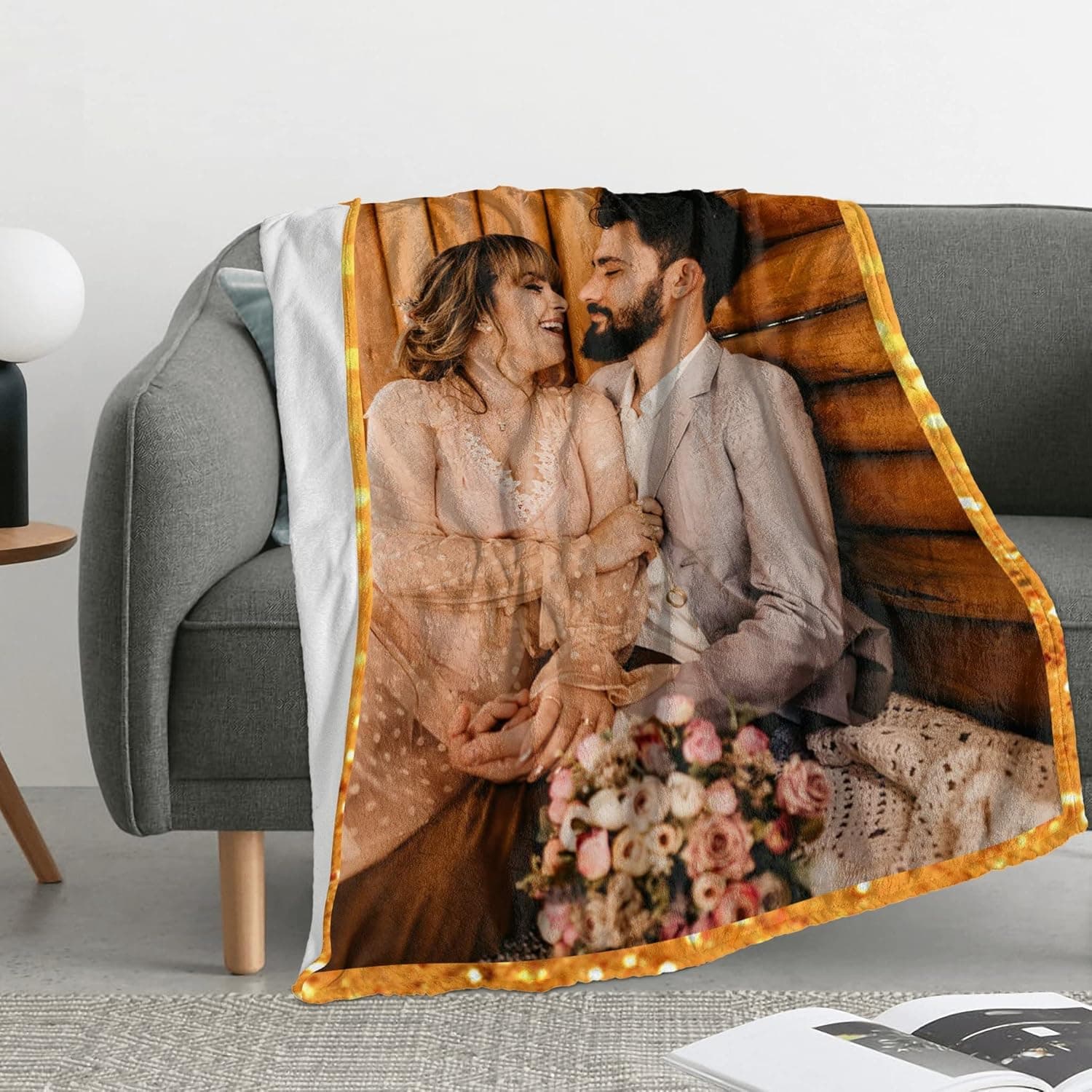 Personalized Photo Collage Blanket thumbnail 3