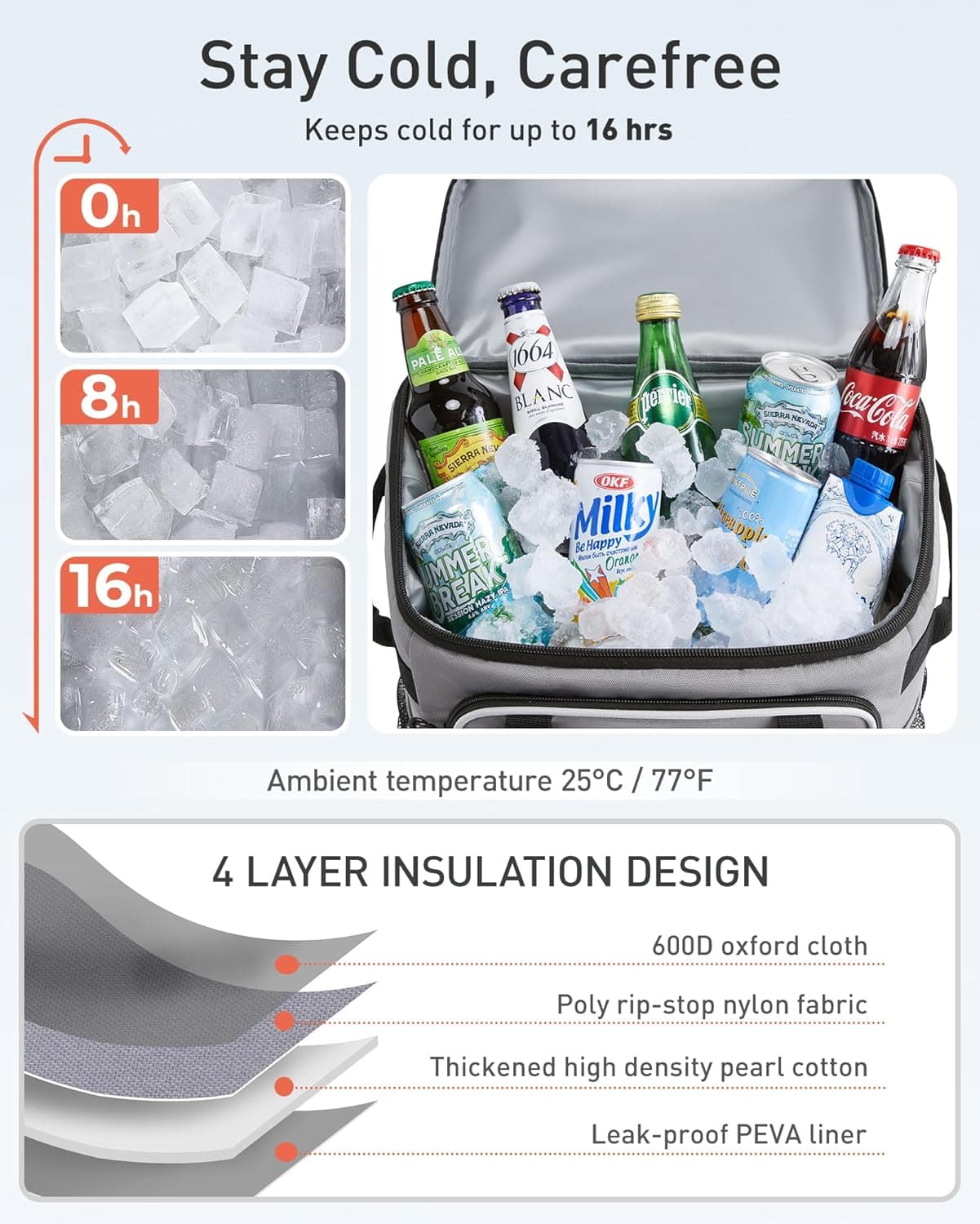 TOURIT 50-Can Rolling Backpack Cooler thumbnail 3