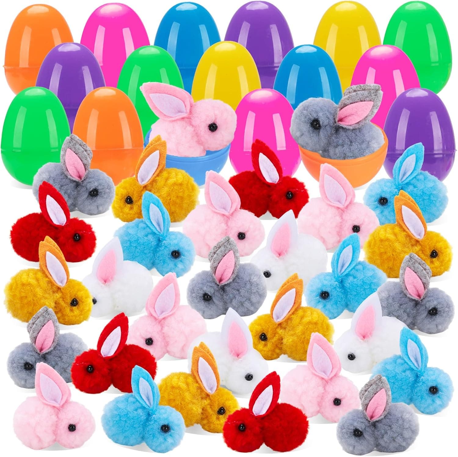 Budbof 24 Pack Easter Egg Fillers Plush Bunny, Easter Eggs Filled Toys for Kids Toddler Boys Girls Easter Basket Stuffers Party Favors : Toys &amp; Games — Easter Gifts gift idea