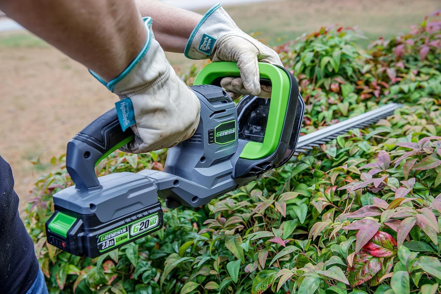 Genesis 20V Cordless Hedge Trimmer with 20" Steel Blade thumbnail 2