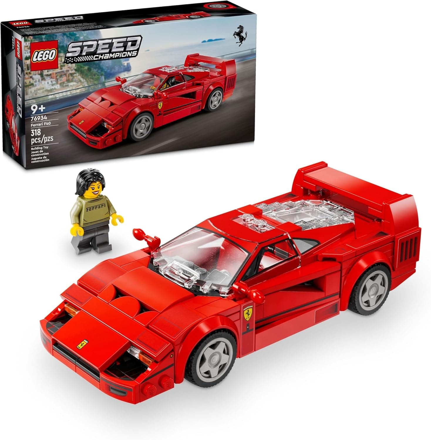 LEGO Speed Champions Ferrari F40 Supercar view 1