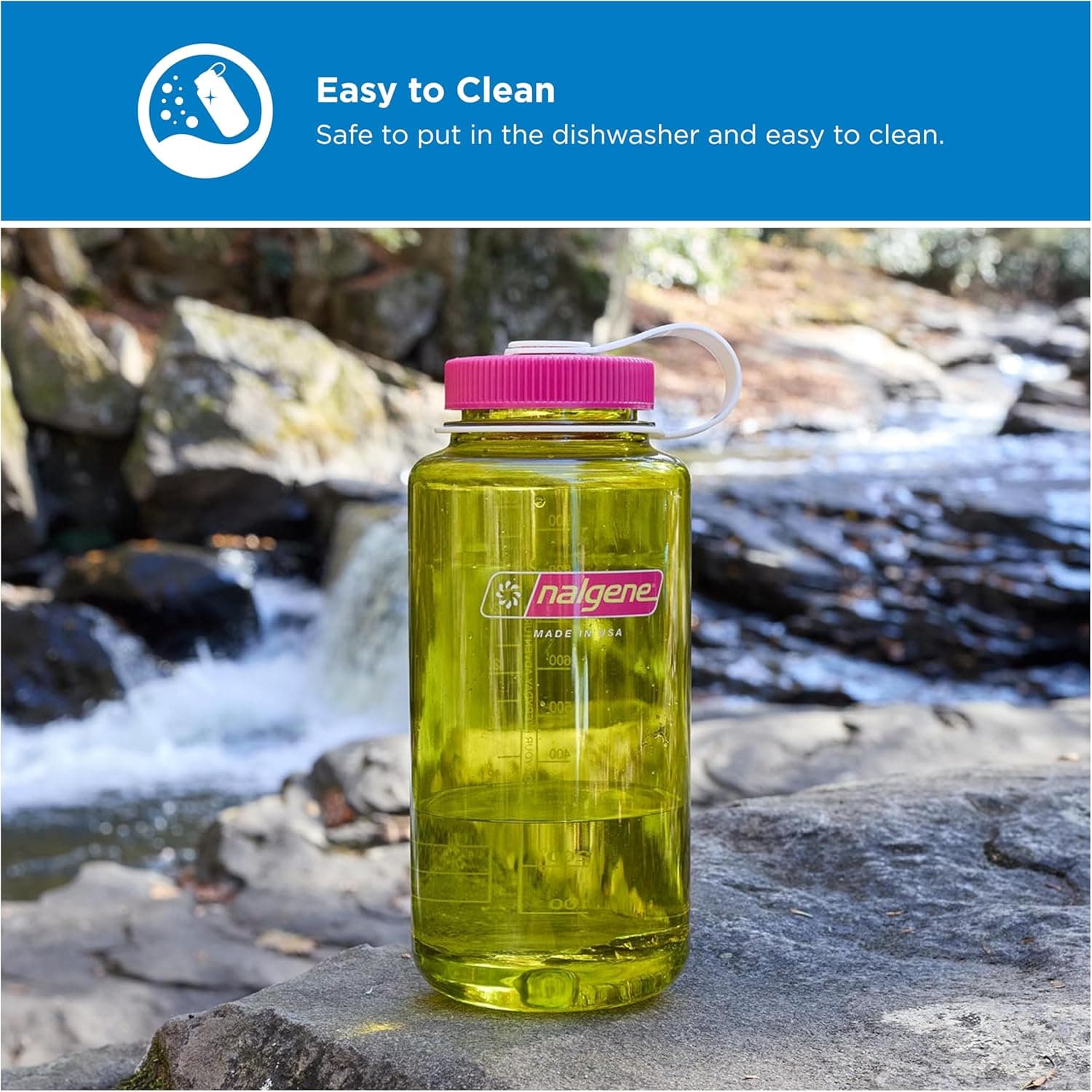 Nalgene 32 oz Wide Mouth Water Bottle thumbnail 3