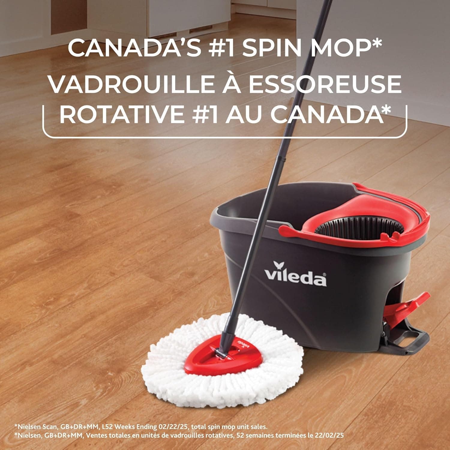 Vileda EasyWring Microfibre Spin Mop &amp; Bucket Floor Cleaning System : Health &amp; Household thumbnail 2