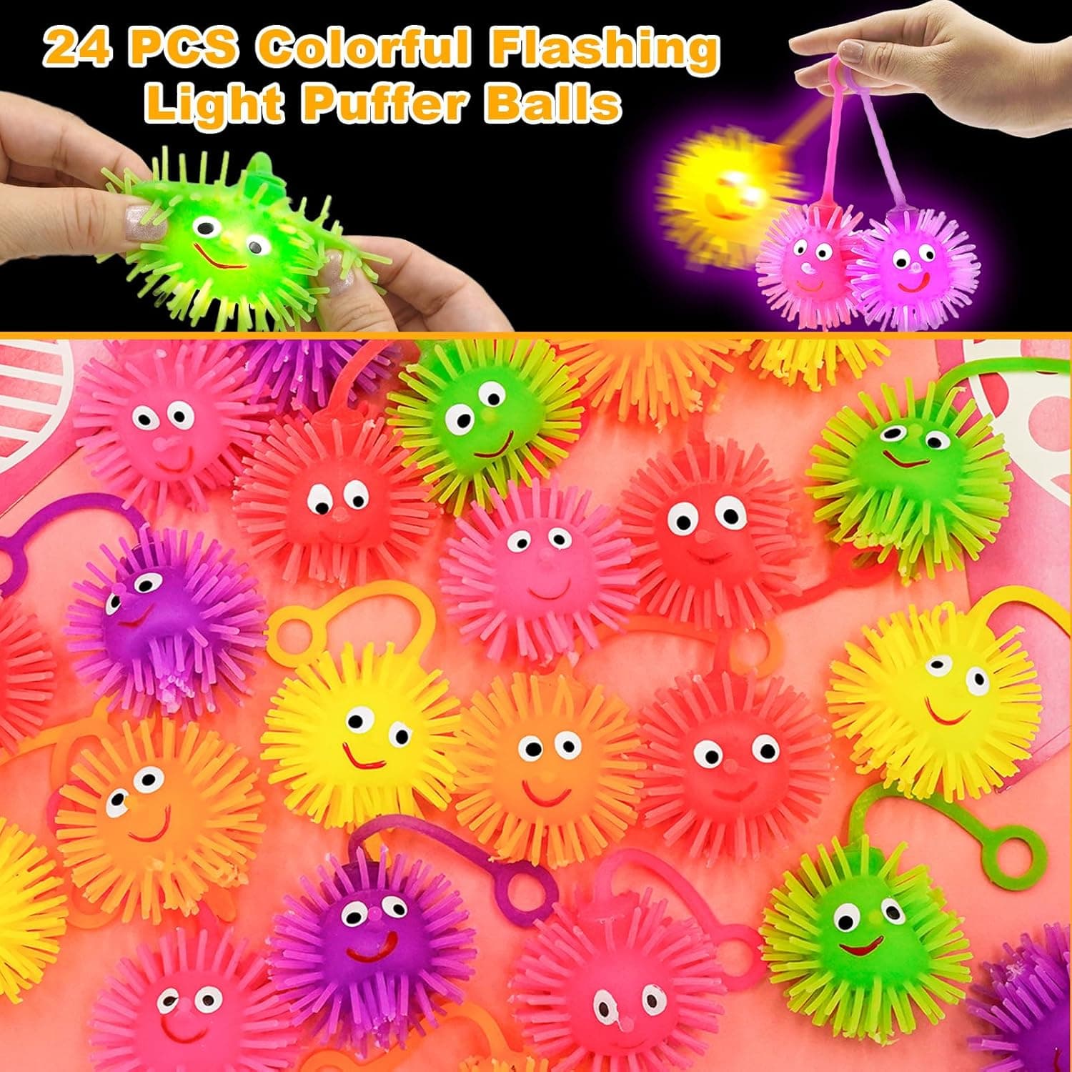 ZICZLI 24 Pack Easter Eggs with LED Puffer Balls thumbnail 4