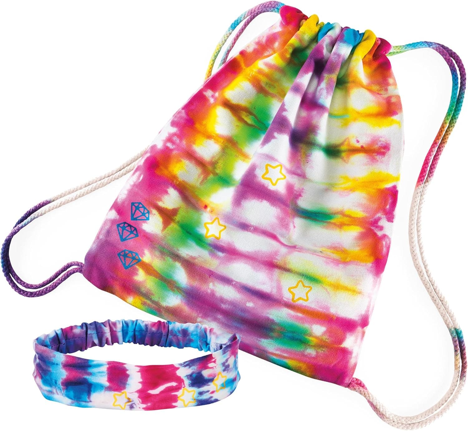 CRA-Z-Art Shimmer 'n Sparkle Tie Dye Fashion Tote and Headband Craft Kit thumbnail 5