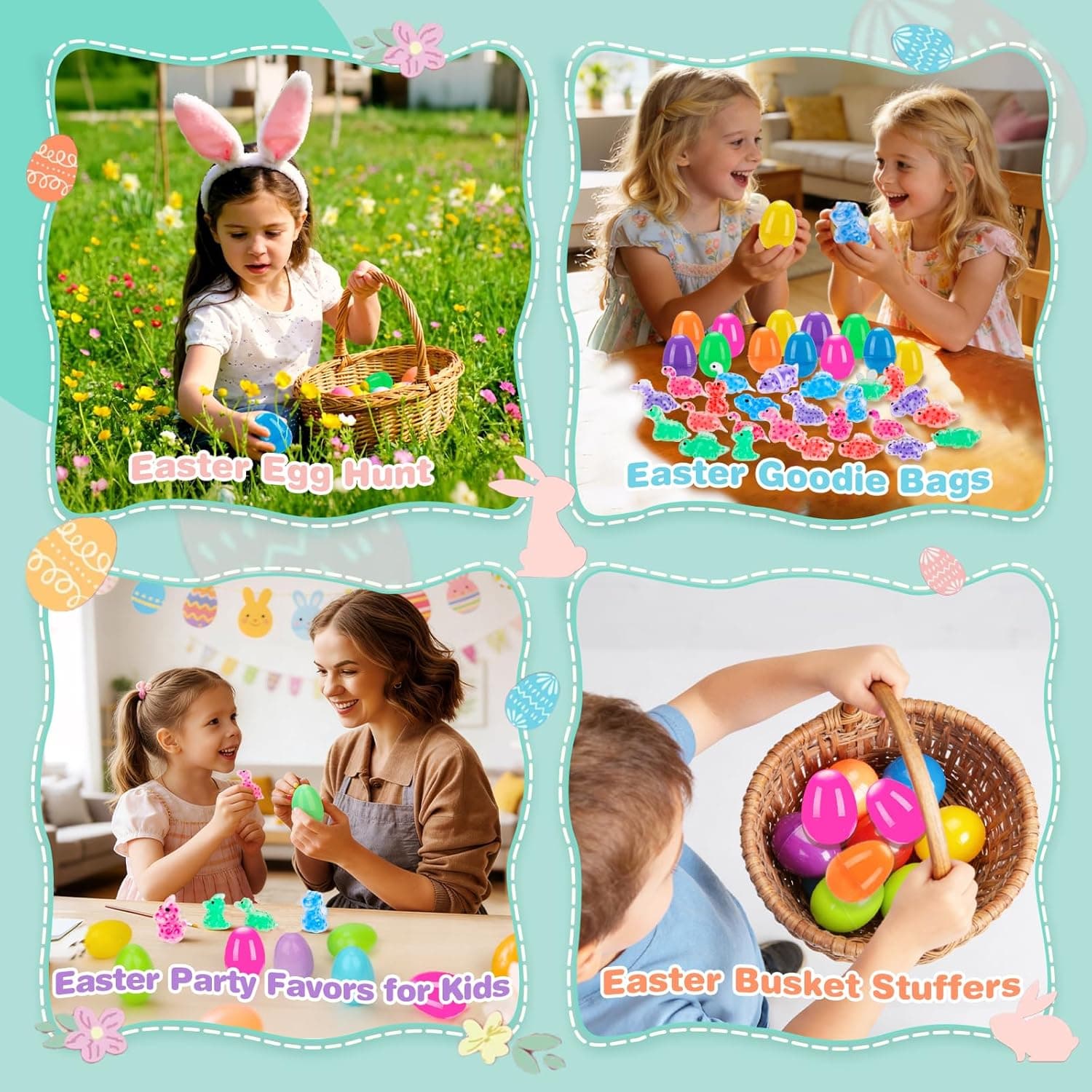 Budbof 24 Pack Easter Egg Fillers with Stress Balls, Fidget Toys Squeeze Balls for Kids - Easter Basket Stuffers for Boys Girls, Sensory Relief Toys for Egg Hunt Party Favors Classroom Prizes : Toys &amp; Games thumbnail 5