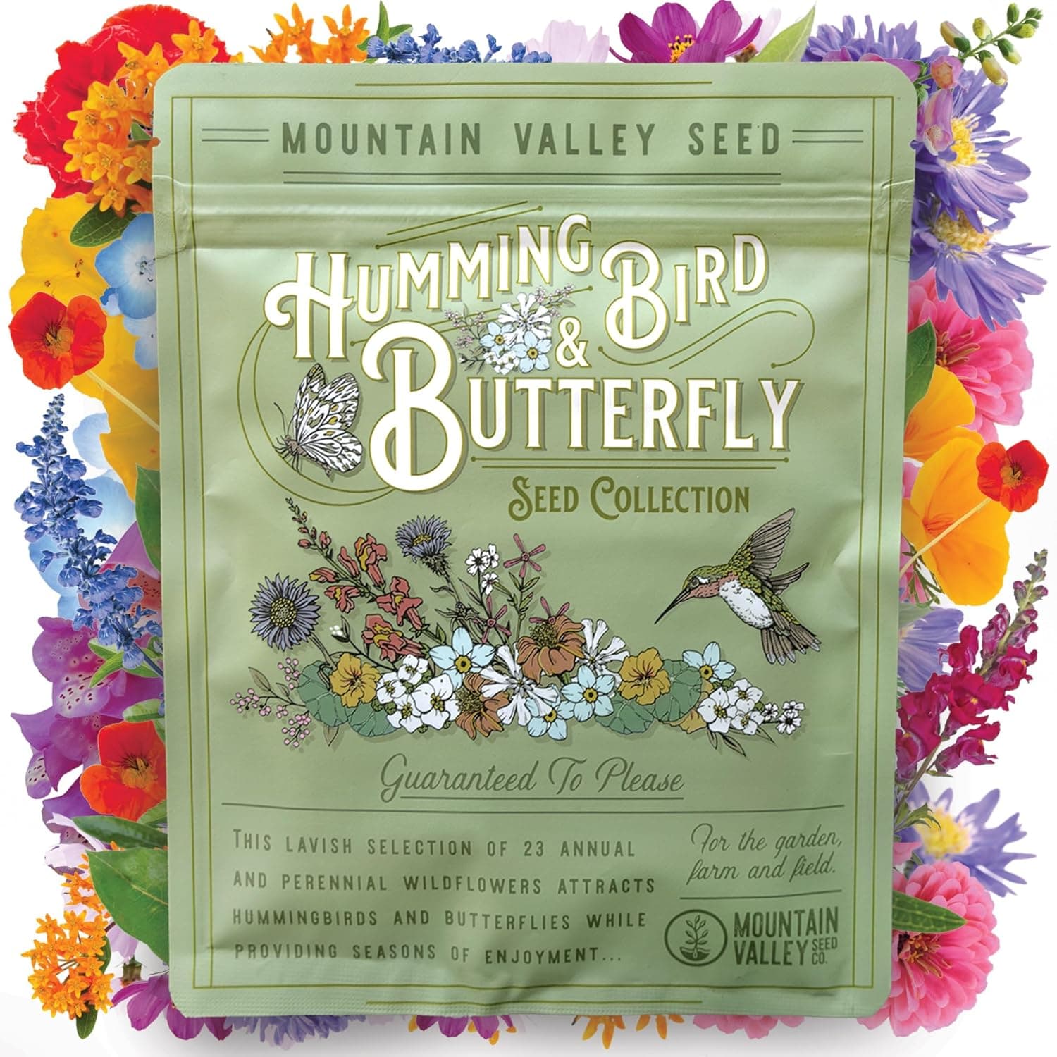 Wildflower Seeds Bulk - Butterfly & Hummingbird Mix — Spring Gift Ideas gift idea