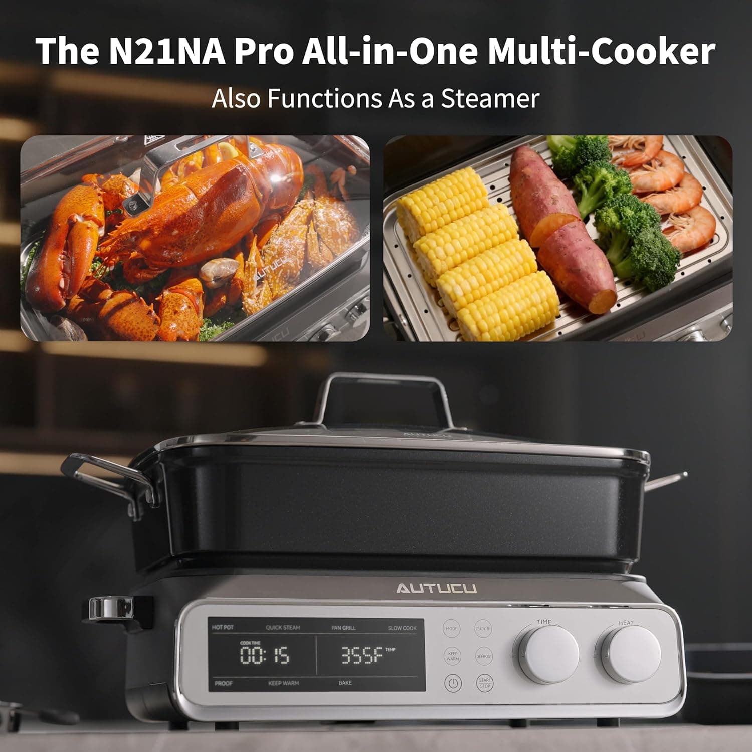 N21NA Pro 10 Quart 8-in-1 Programmable Multi-Cooker thumbnail 3