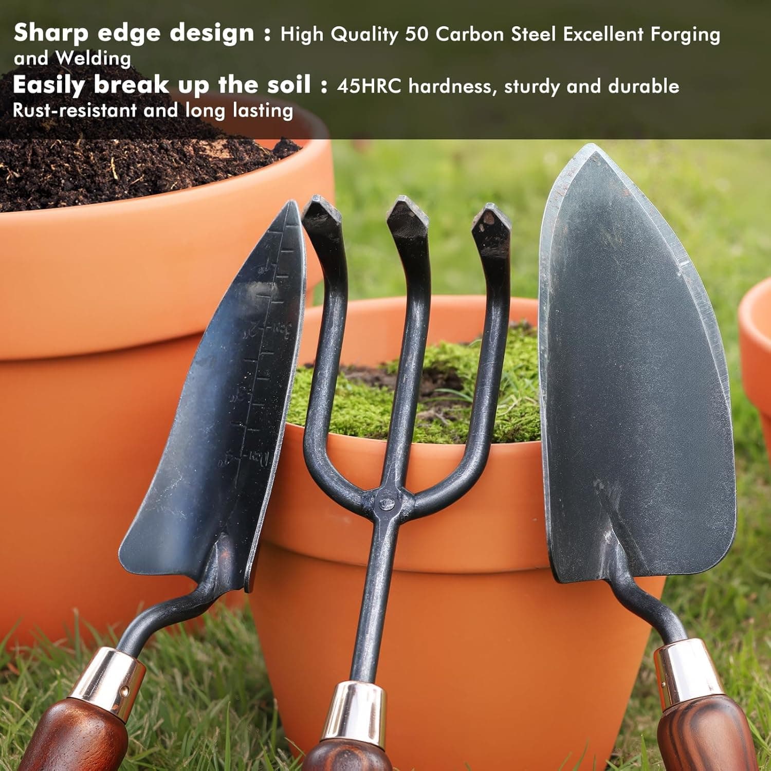 RESTMO 3-in-1 Heavy Duty Gardening Tools Kit thumbnail 5