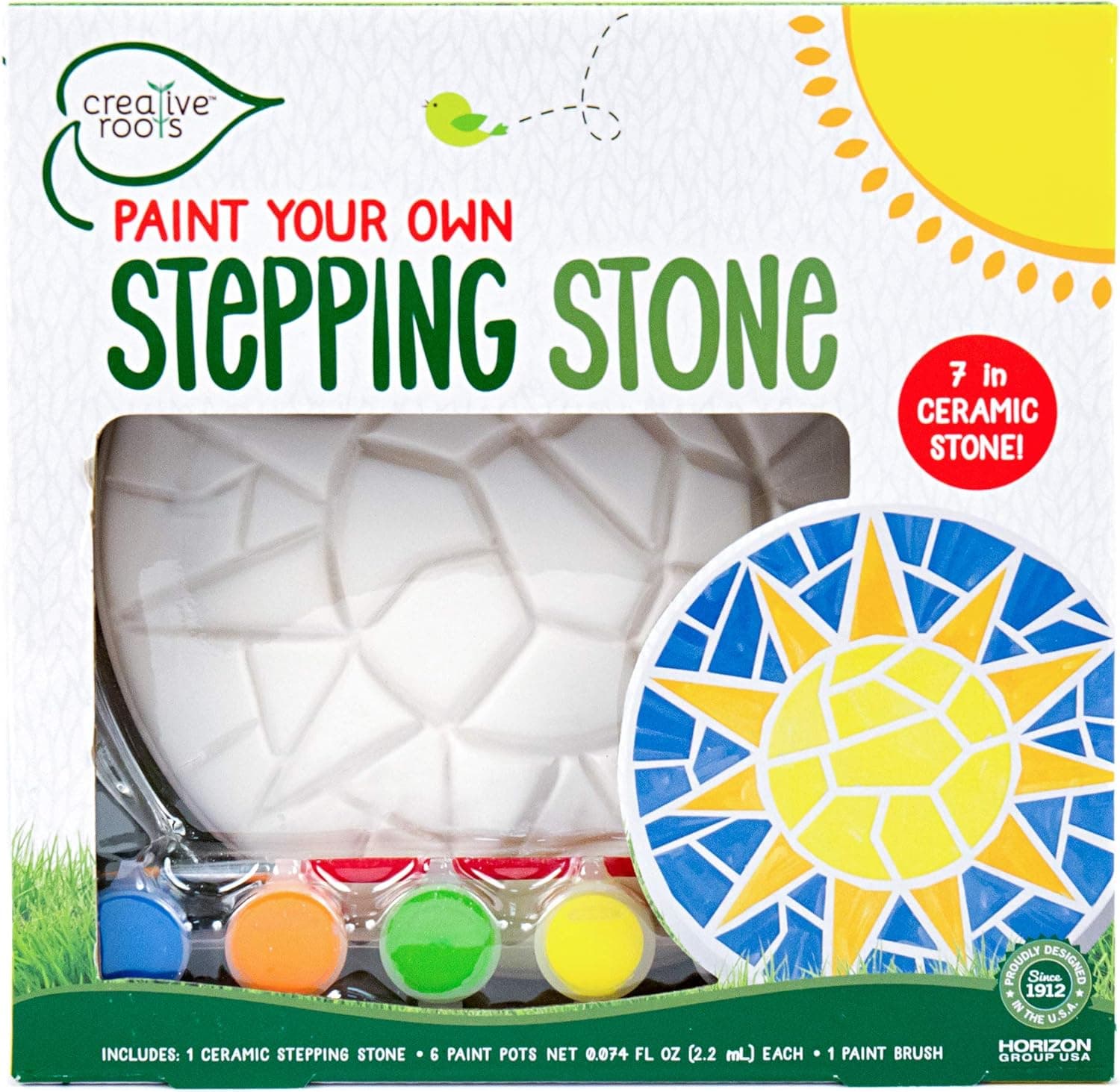 Creative Roots Mosaic Sun Stepping Stone Kit image 1