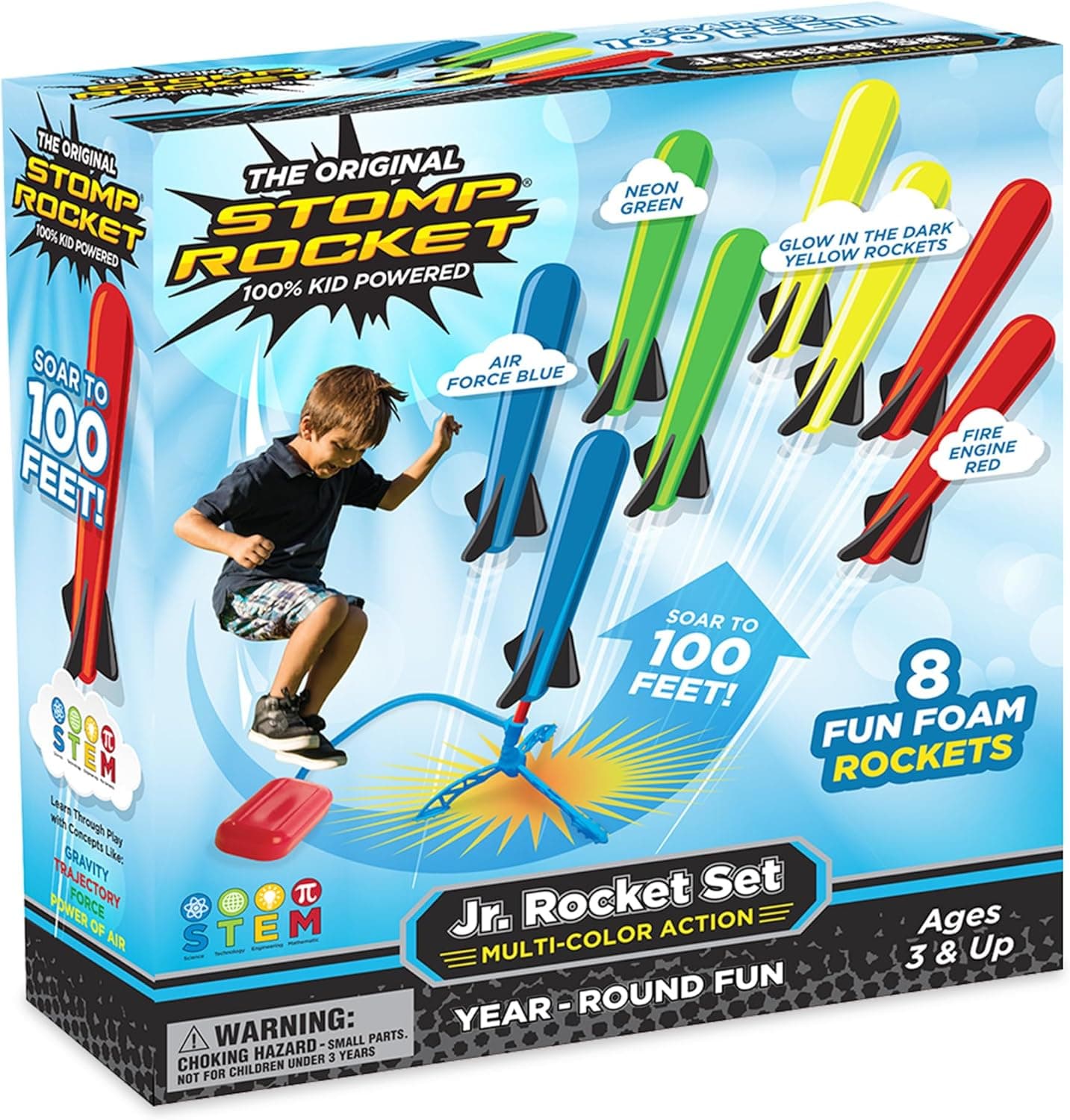 Stomp Rocket Jr Multi-Color Rocket Launcher image 1