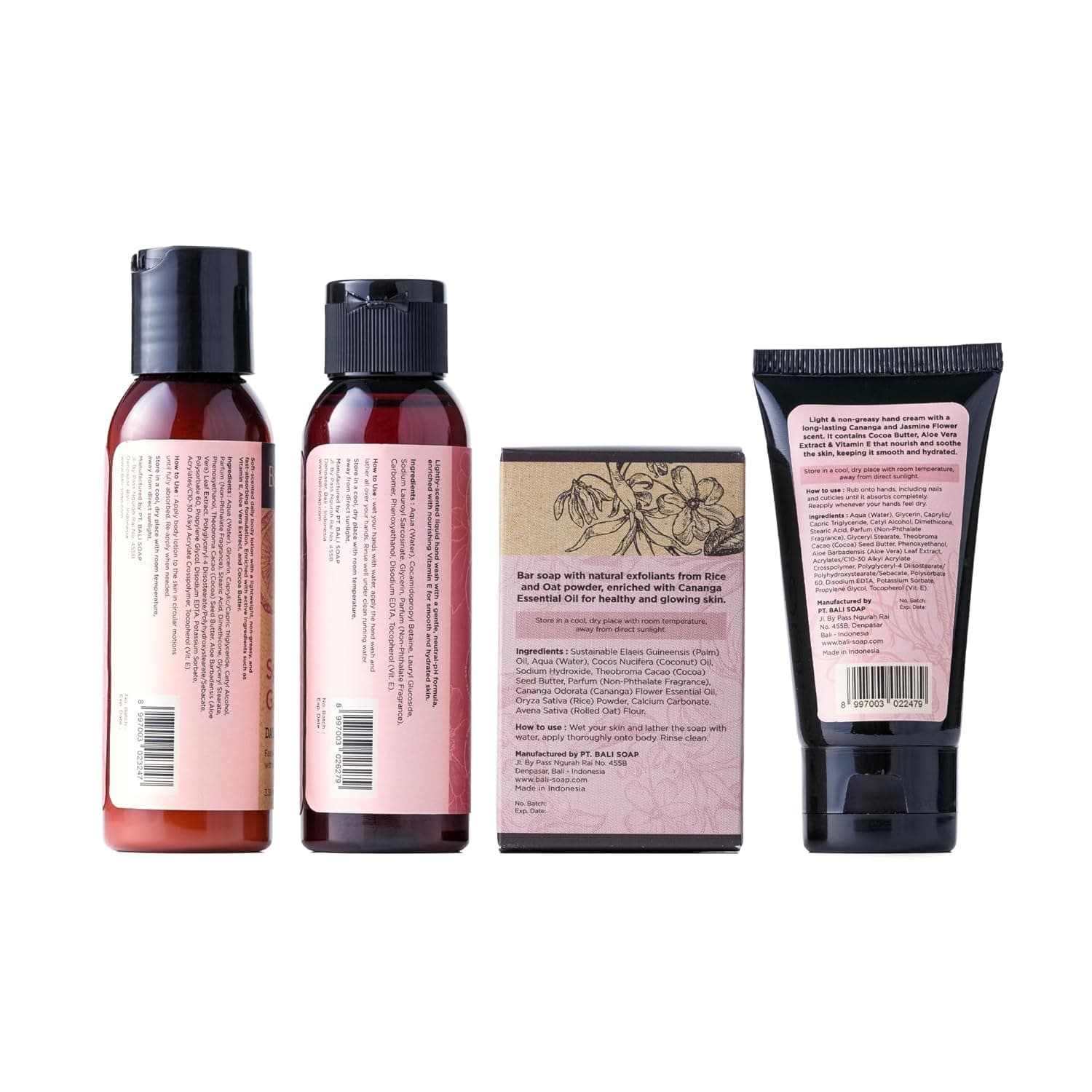 Bali Soap Spring Garden Collection - 5 Piece Travel Size Gift Set thumbnail 3