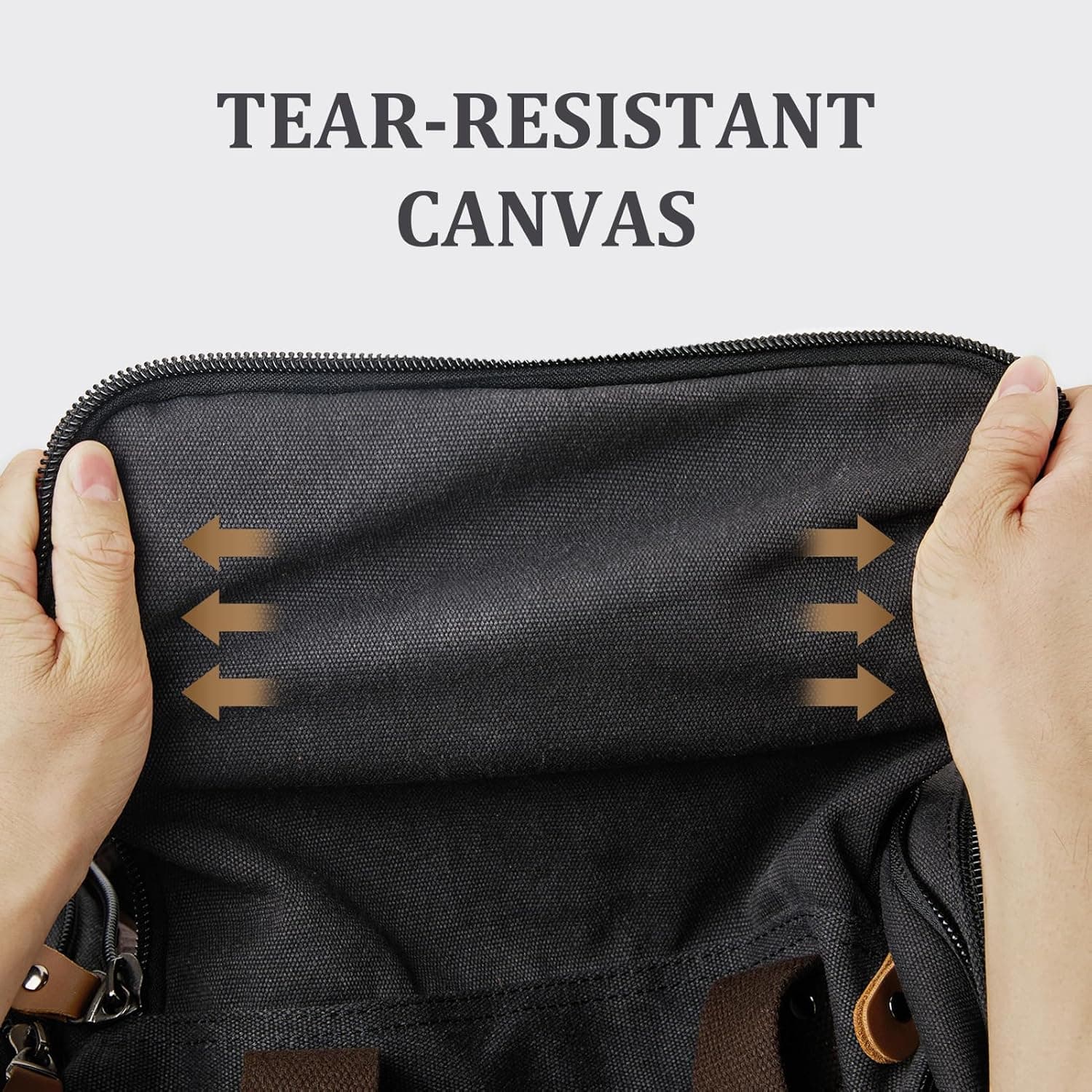 Gonex Canvas Duffle Bag 60L Expandable - Dark Gray thumbnail 4