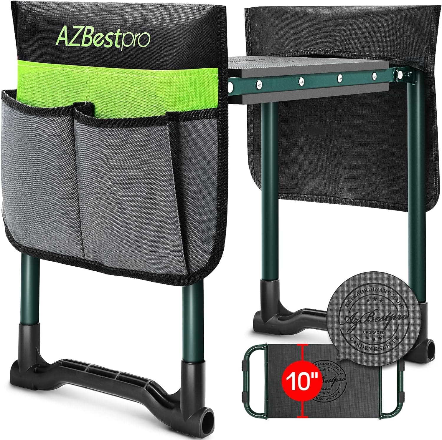 Garden Kneeler and Seat with Tool Bags image 1