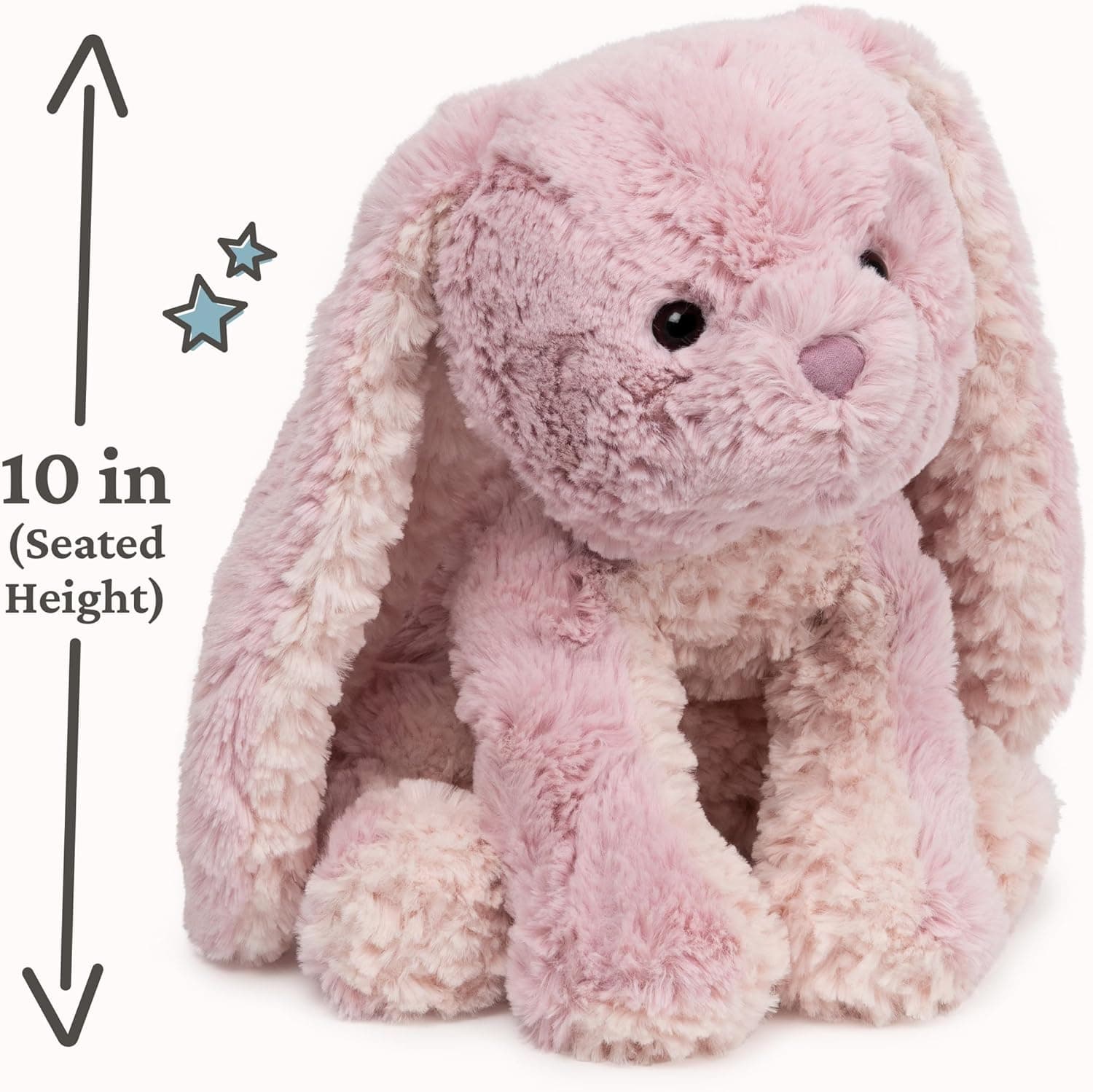 GUND Cozys Collection Bunny Stuffed Animal - Pink, 10" thumbnail 2