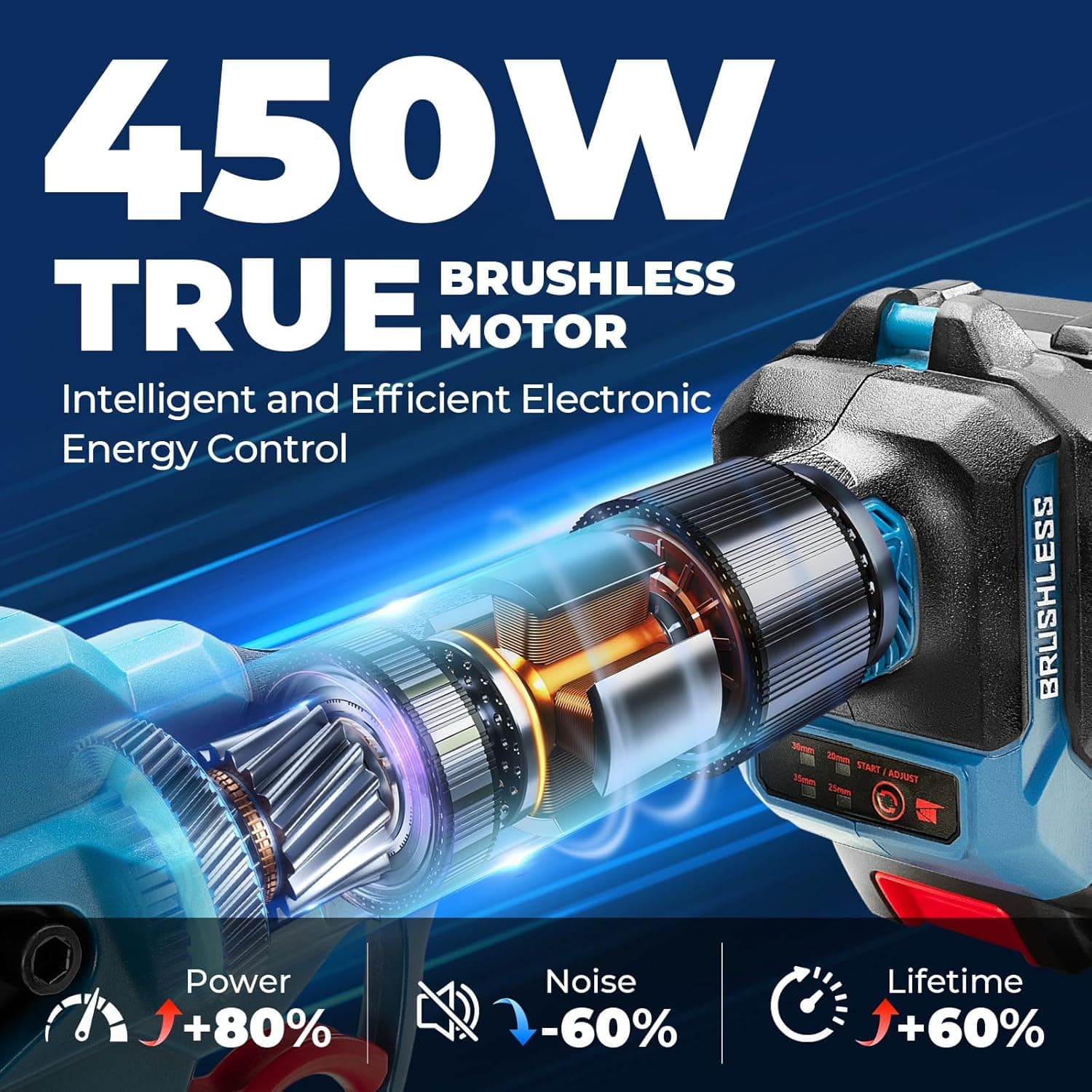 Dong Cheng Professional Electric Pruning Shears with 4-Level Adjustment thumbnail 4