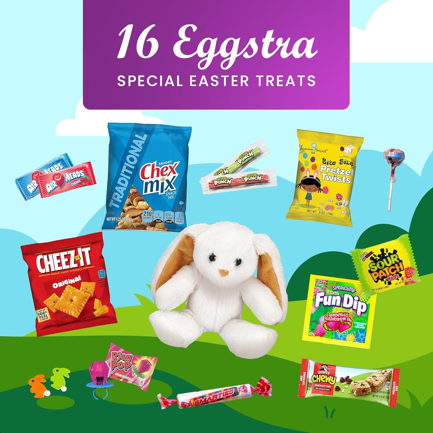 Pre Filled Easter Baskets for Kids – Candy and Favorite Basket Stuffers for Boys and Girls thumbnail 3
