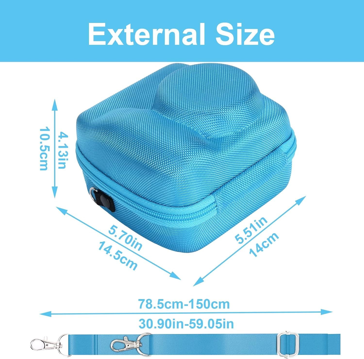 Aenllosi Case for Fujifilm Instax Mini 12/11 - Blue thumbnail 4