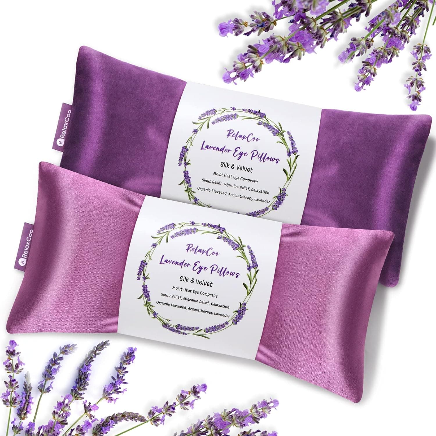 RelaxCoo Lavender Eye Pillow with Weighted Heat Mask - Pack of 2 — Spring Gift Ideas gift idea