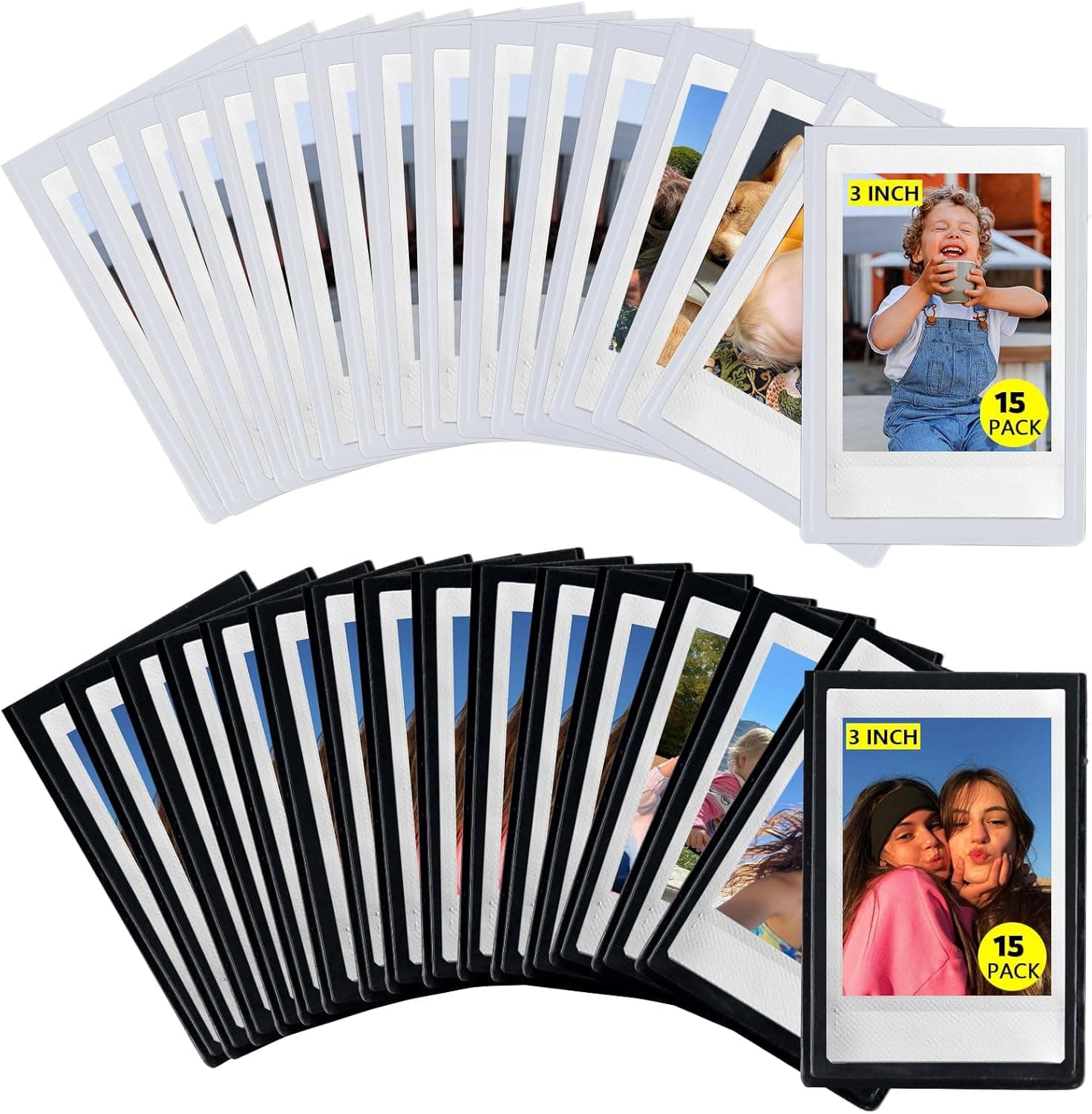 CAIYOULE 30 Pack Mini Magnetic Pocket Picture Frames image 1