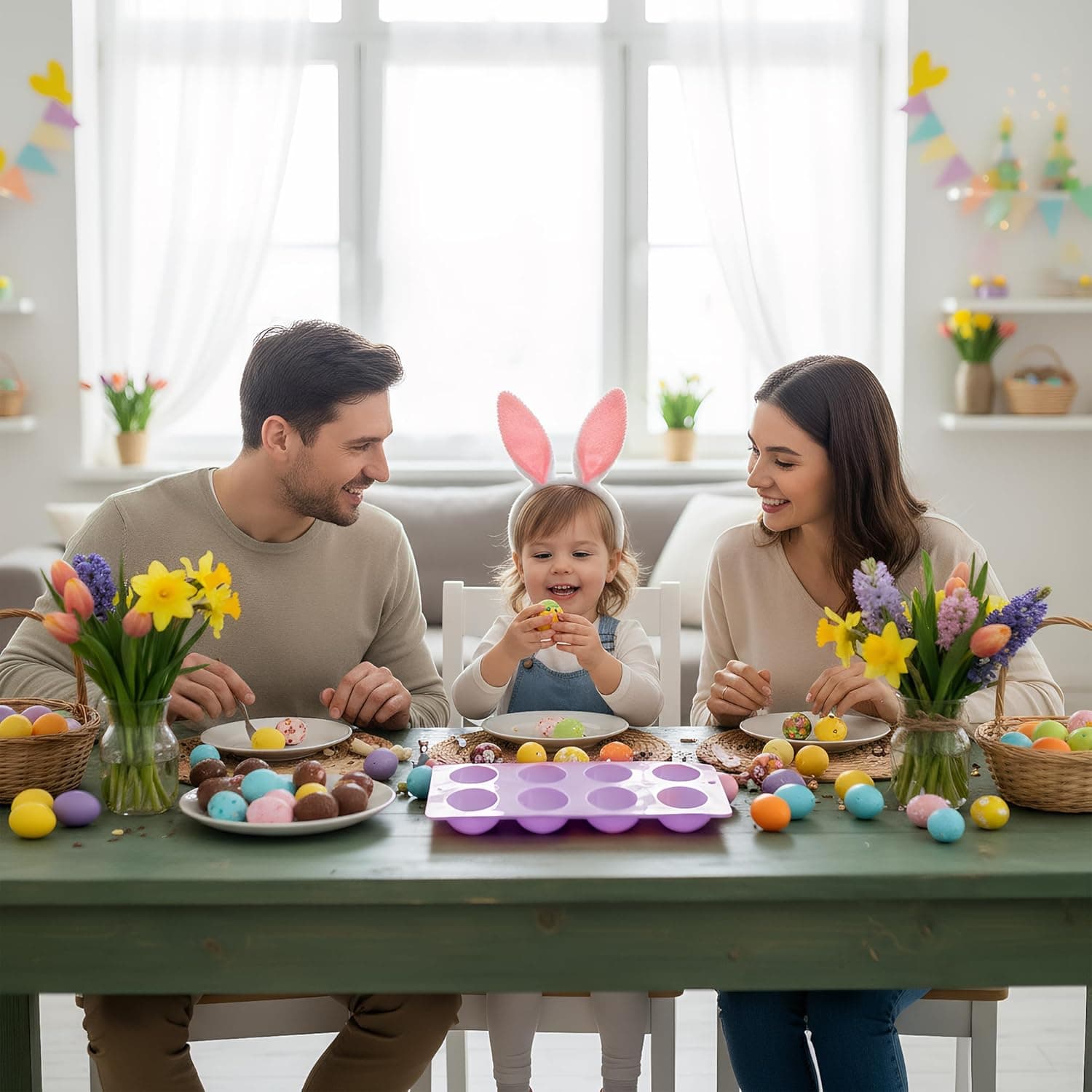 Haakong 8 Cavity Silicone Egg Molds Set of 2 thumbnail 4