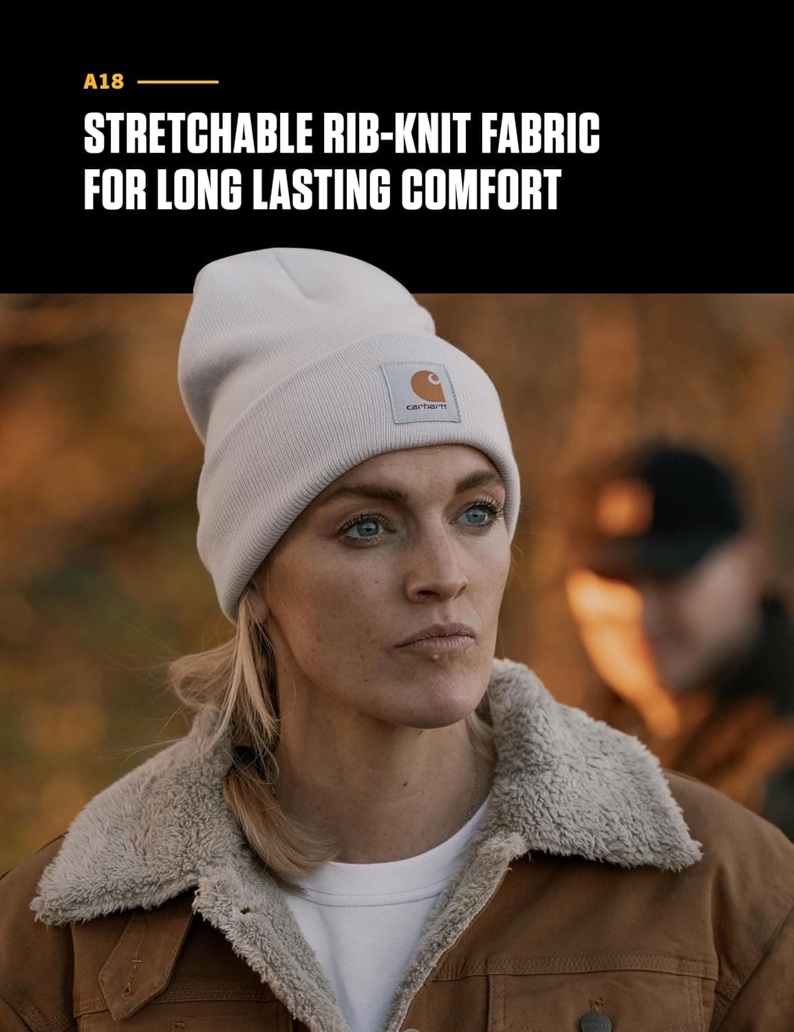 Carhartt Mens Knit Cuffed Beanie Hat, Black, One Size US at Amazon Men’s Clothing store: Cold Weather Hats thumbnail 4