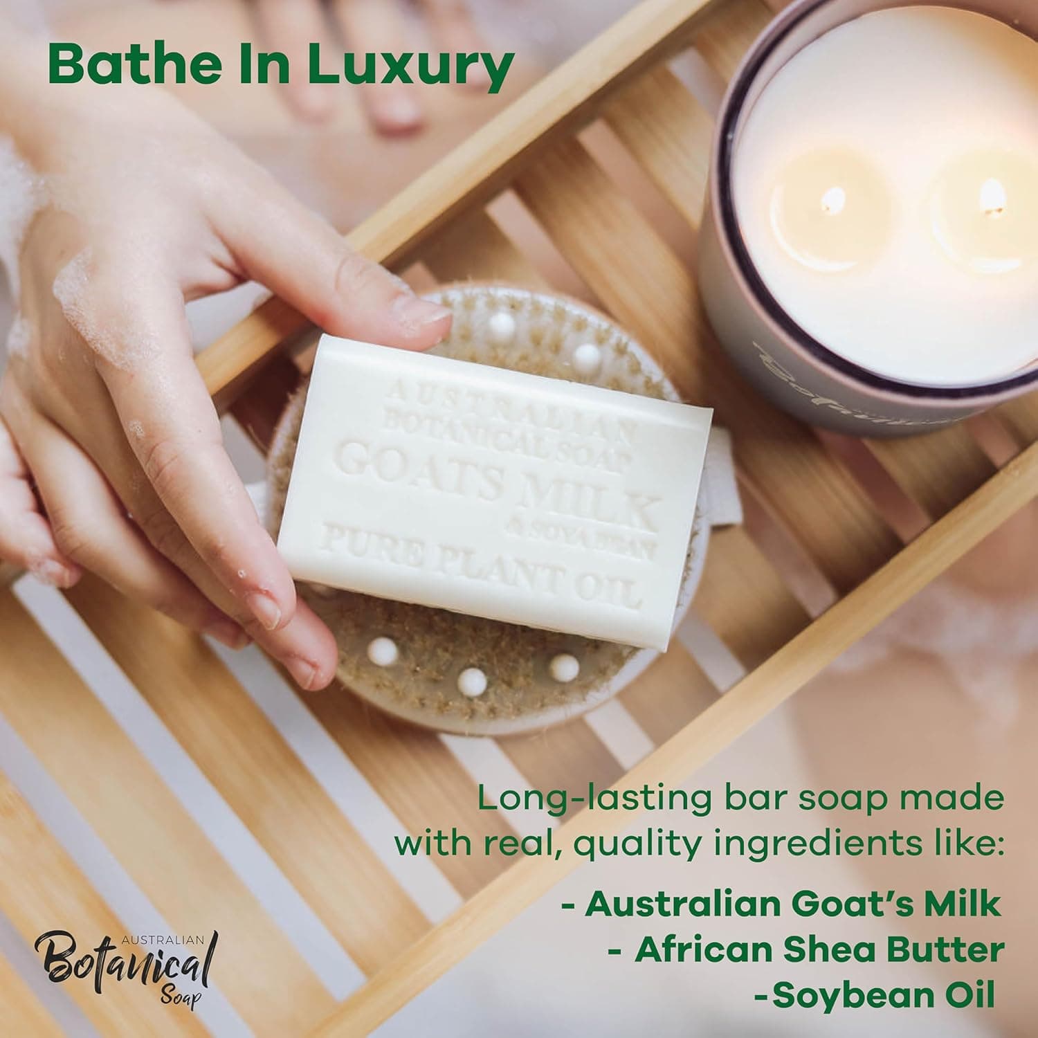 Australian Botanical Goat's Milk Soap Bars - Pack of 8 thumbnail 2